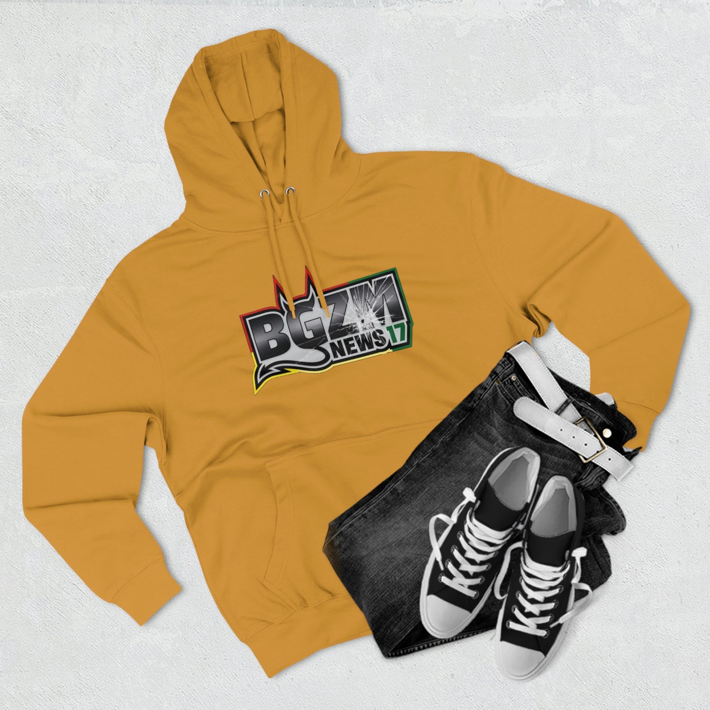 Unisex Premium BGZM NEWS 17 Pullover Hoodie