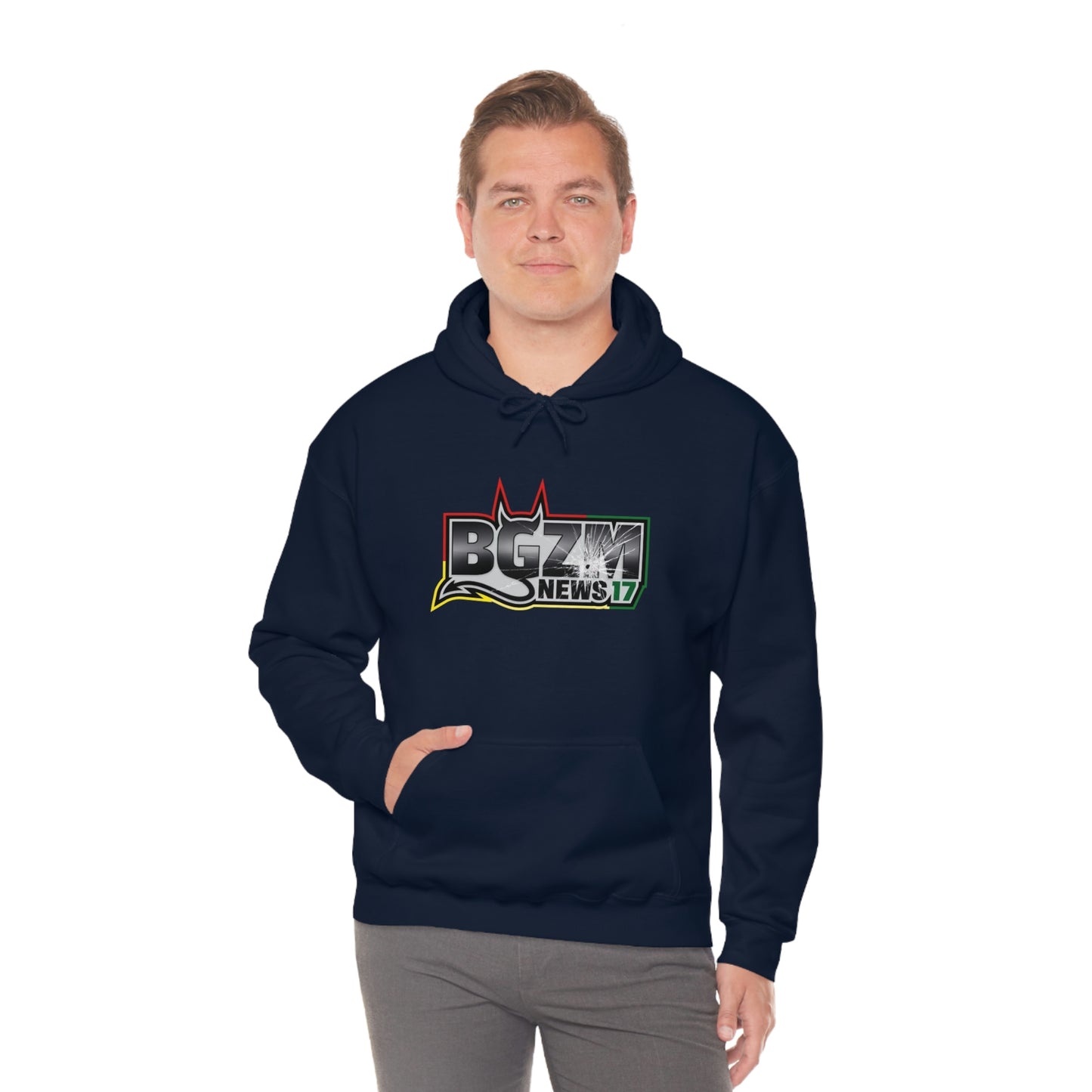 Unisex Heavy Blend™ BGZM NEWS 17 SHOT LOGO Hooded Sweatshirt