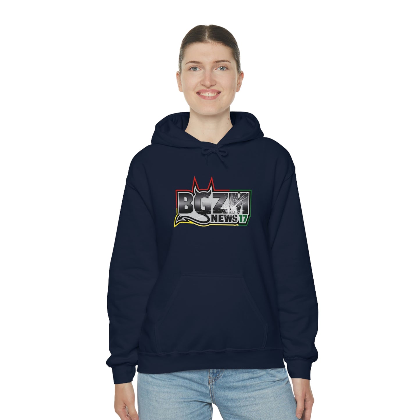 Unisex Heavy Blend™ BGZM NEWS 17 SHOT LOGO Hooded Sweatshirt
