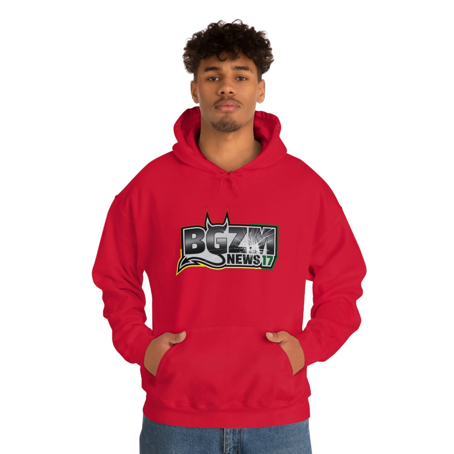 Unisex Heavy Blend™ BGZM NEWS 17 SHOT LOGO Hooded Sweatshirt
