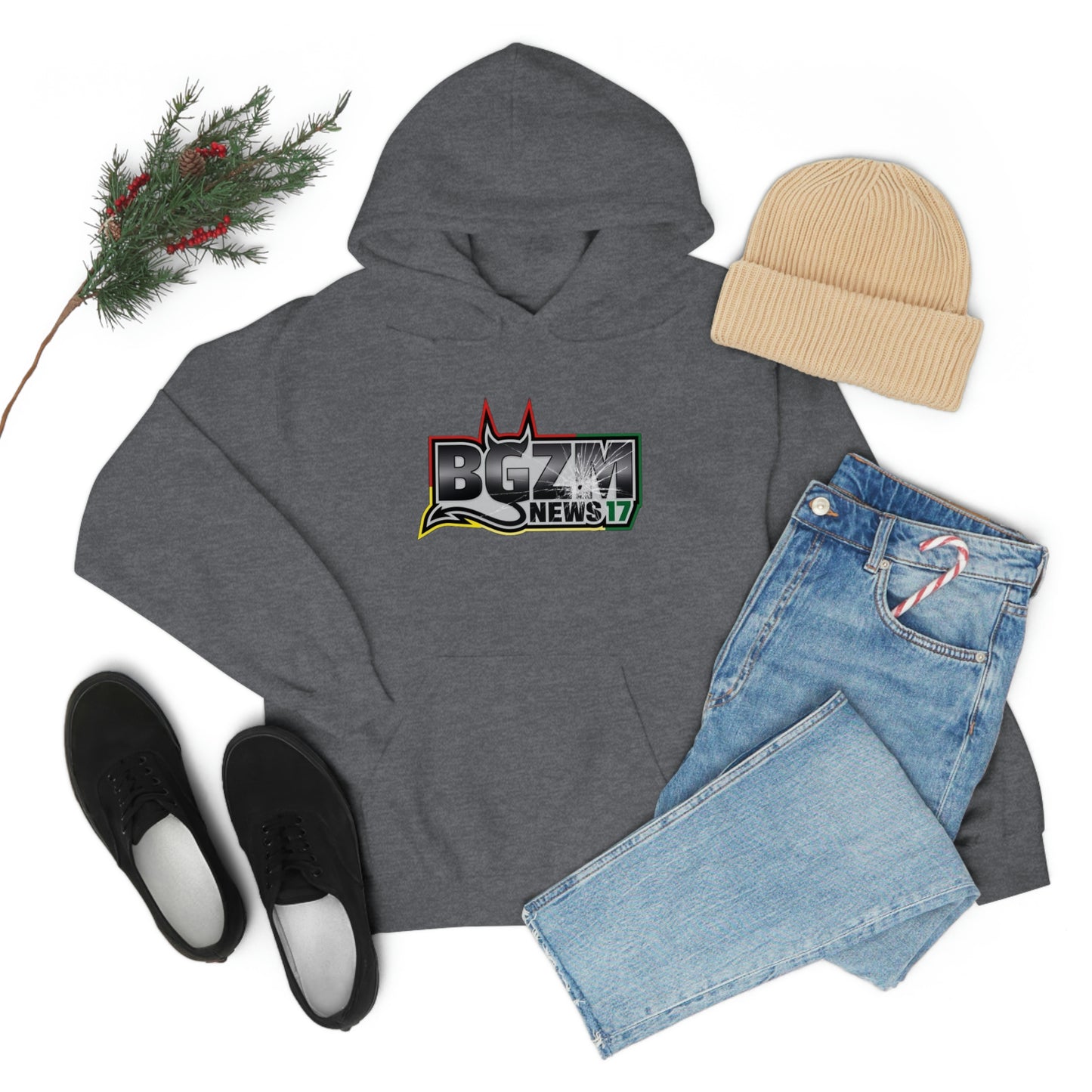 Unisex Heavy Blend™ BGZM NEWS 17 SHOT LOGO Hooded Sweatshirt