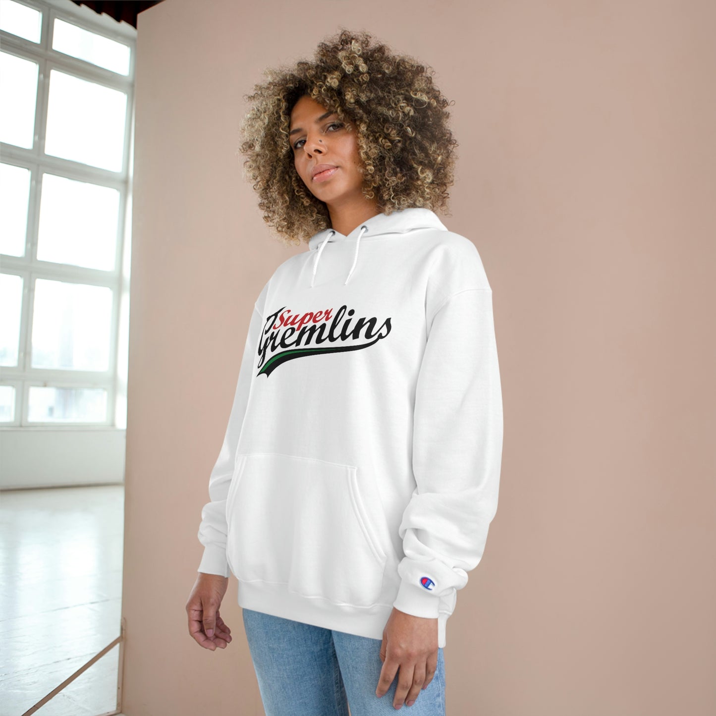 Super Gremlins logo Champion Hoodie