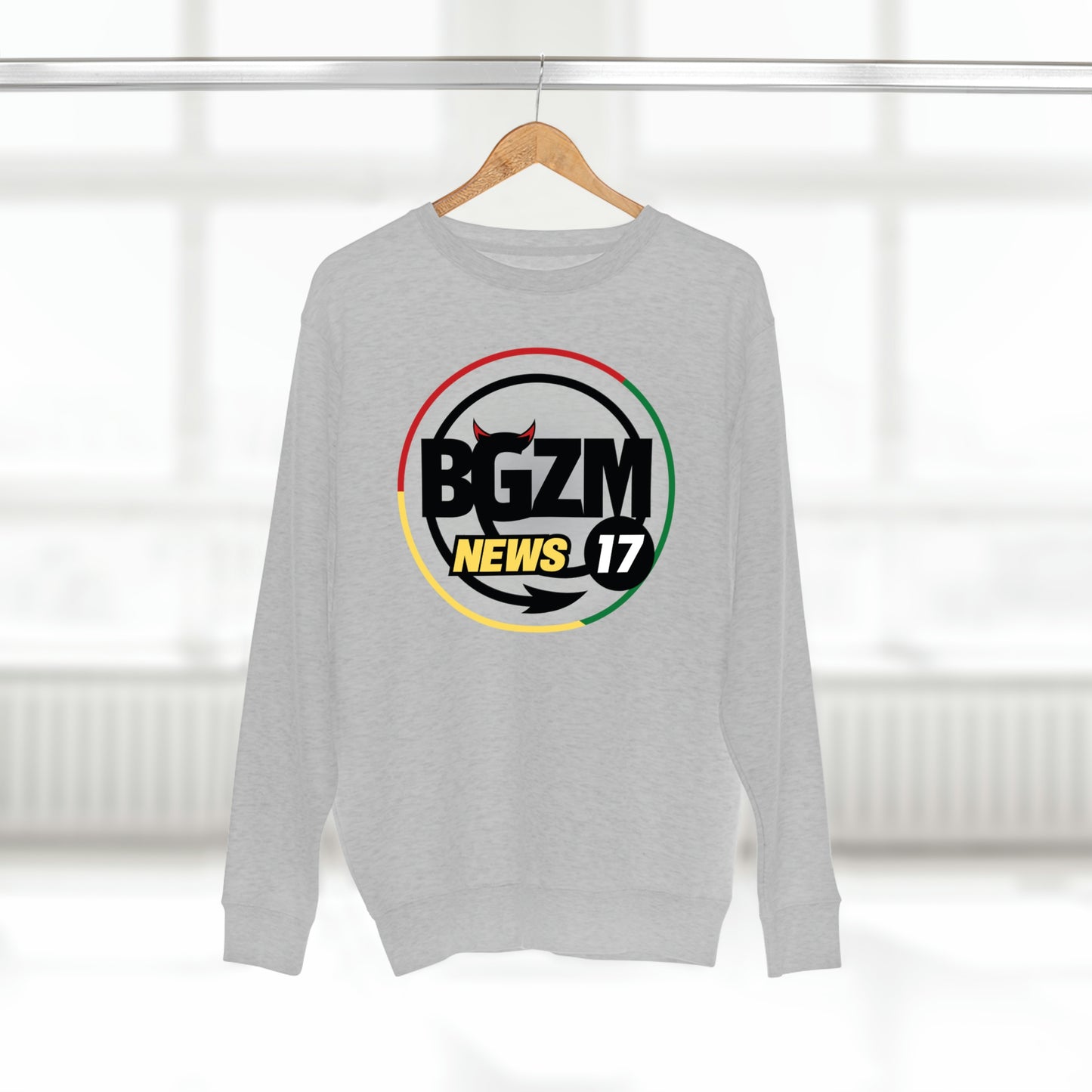 Unisex BGZM NEWS 17 Premium Crewneck Sweatshirt