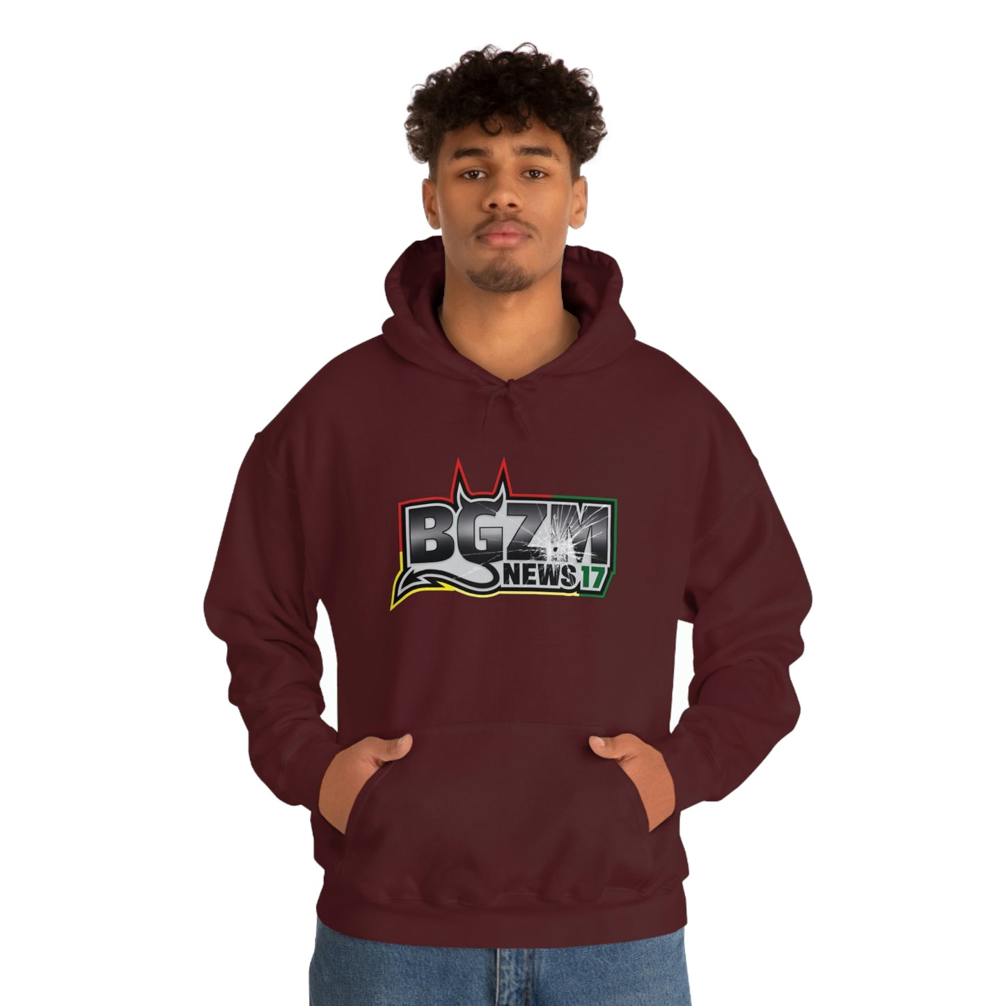 Unisex Heavy Blend™ BGZM NEWS 17 SHOT LOGO Hooded Sweatshirt