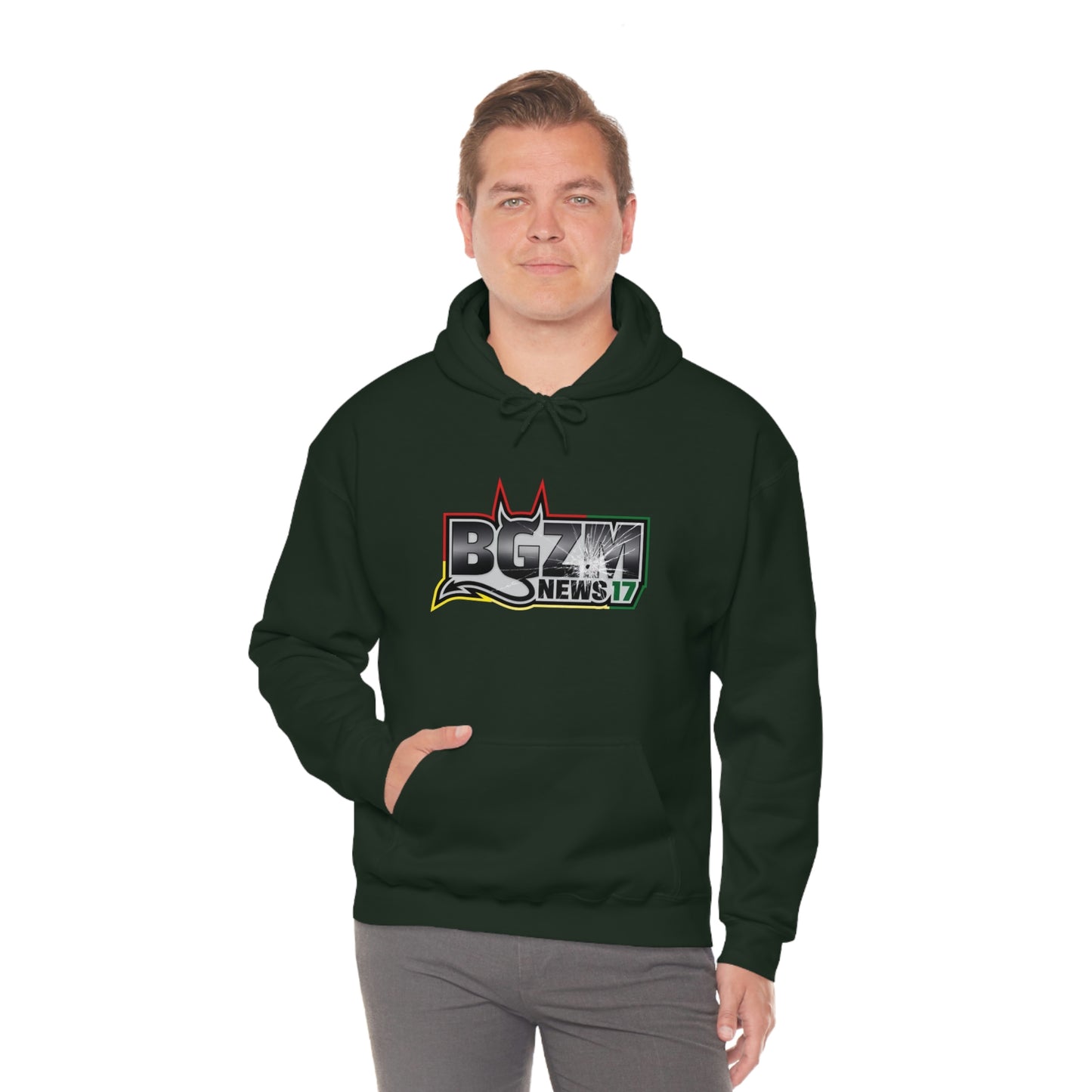 Unisex Heavy Blend™ BGZM NEWS 17 SHOT LOGO Hooded Sweatshirt
