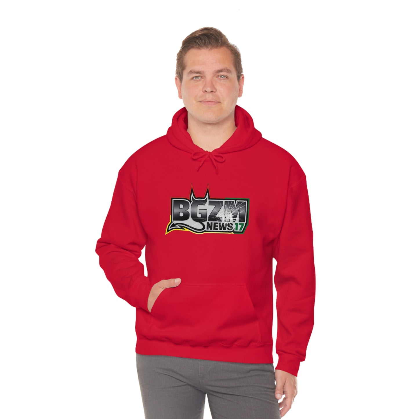 Unisex Heavy Blend™ BGZM NEWS 17 SHOT LOGO Hooded Sweatshirt