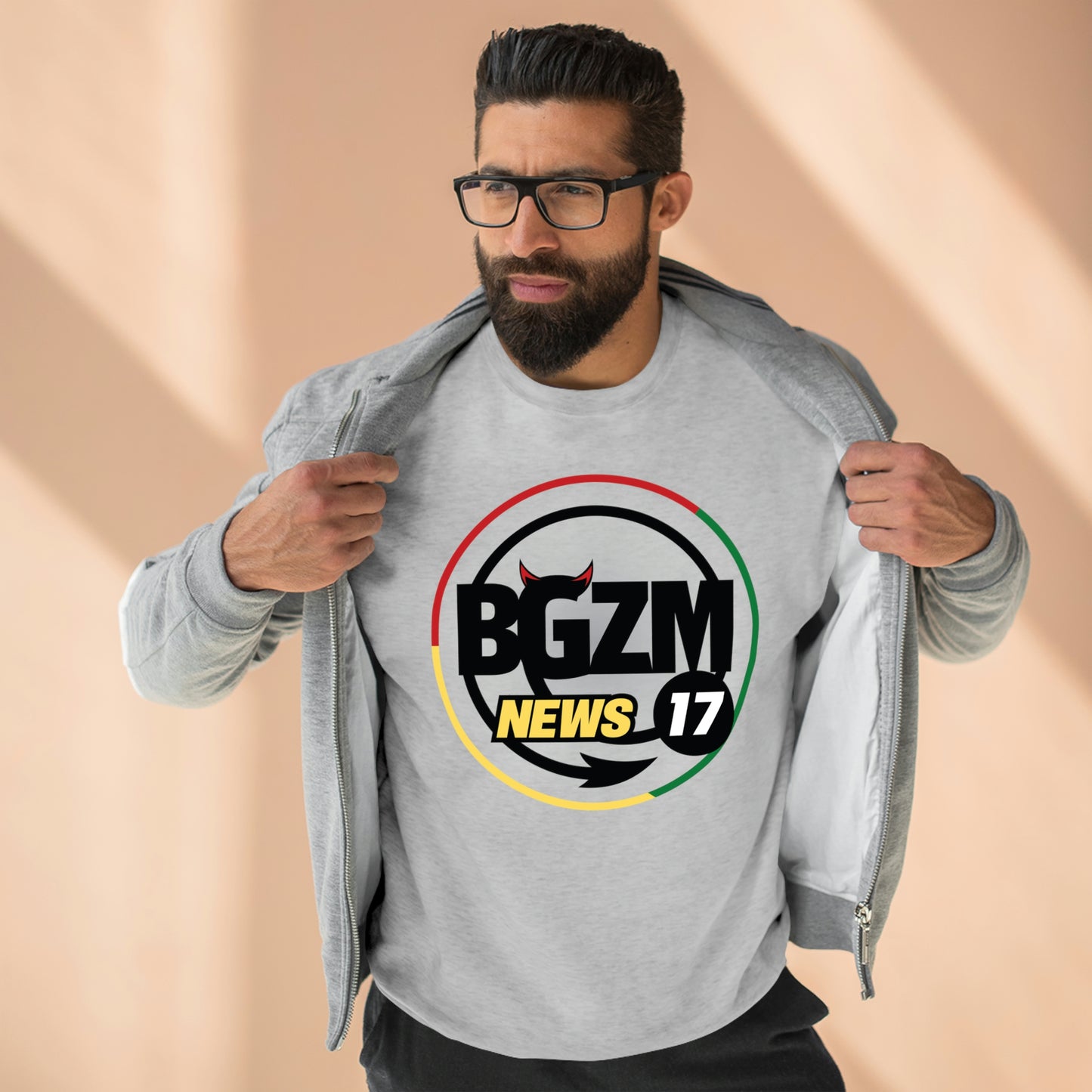 Unisex BGZM NEWS 17 Premium Crewneck Sweatshirt