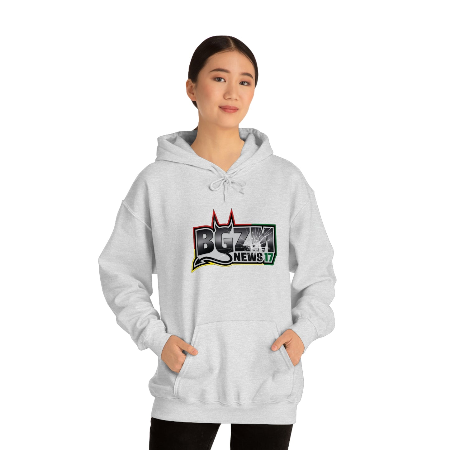 Unisex Heavy Blend™ BGZM NEWS 17 SHOT LOGO Hooded Sweatshirt