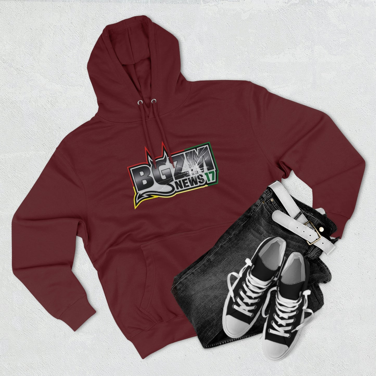 Unisex Premium BGZM NEWS 17 Pullover Hoodie