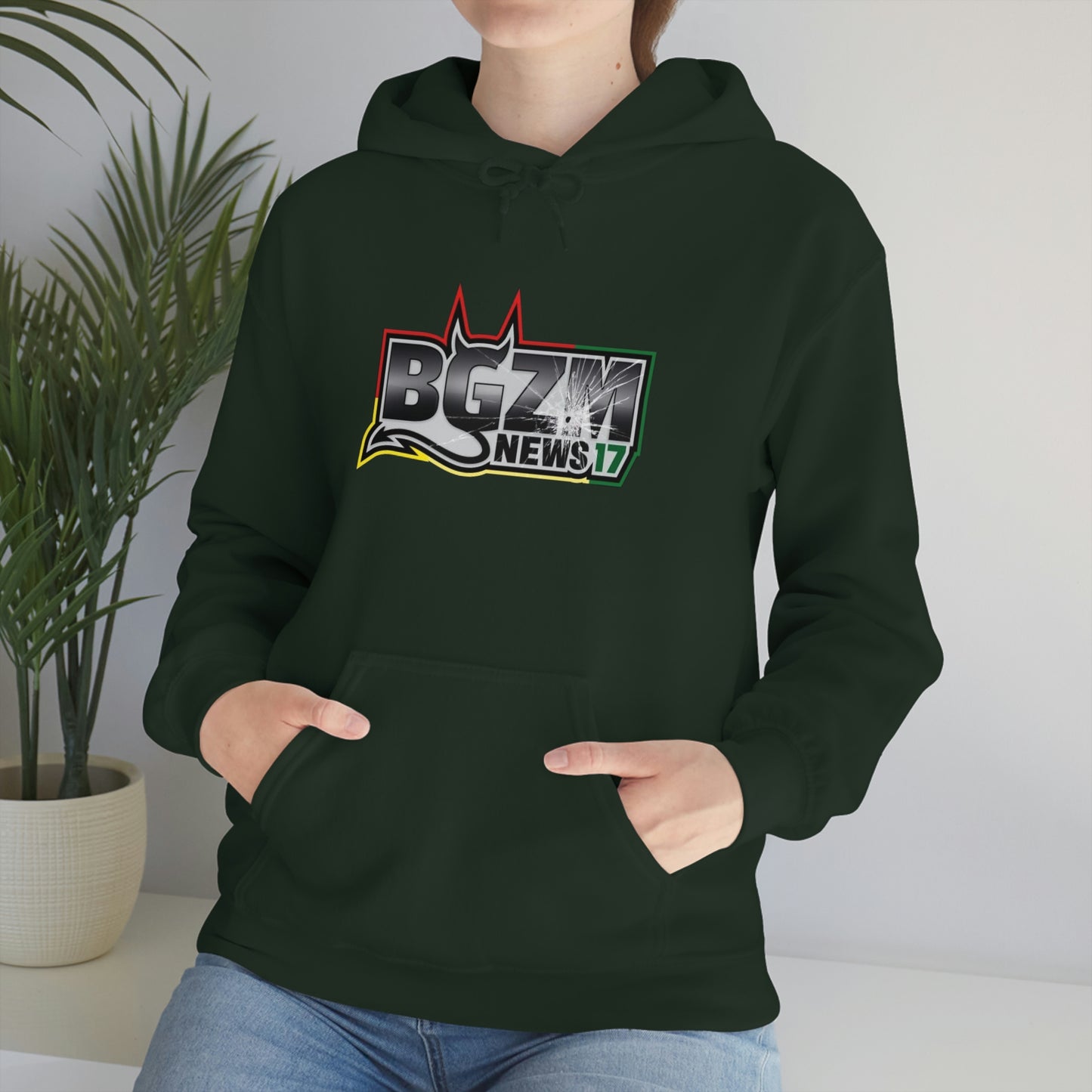 Unisex Heavy Blend™ BGZM NEWS 17 SHOT LOGO Hooded Sweatshirt