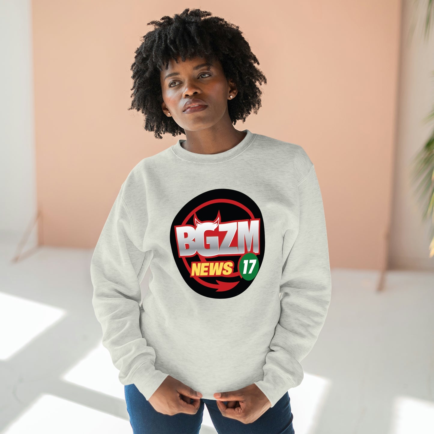 Unisex BGZM NEWS 17 Premium Crewneck Sweatshirt