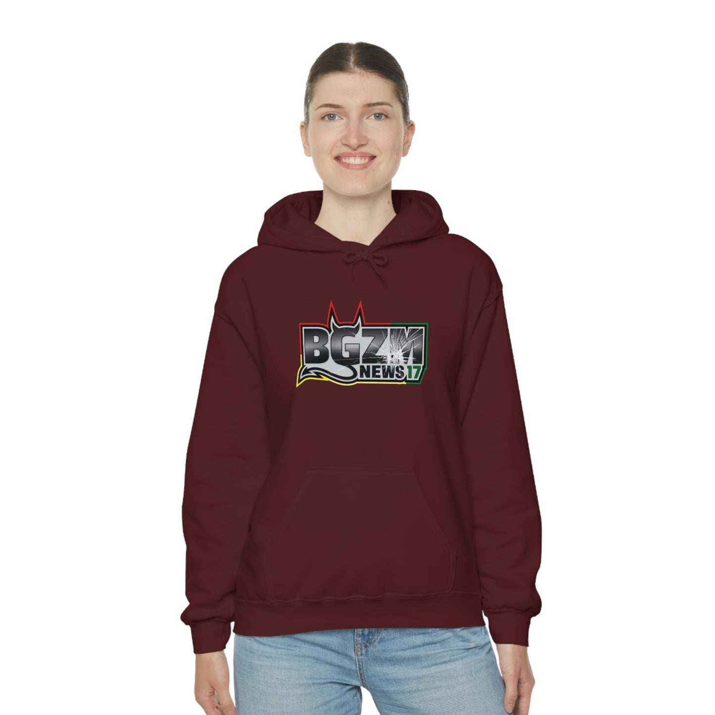 Unisex Heavy Blend™ BGZM NEWS 17 SHOT LOGO Hooded Sweatshirt