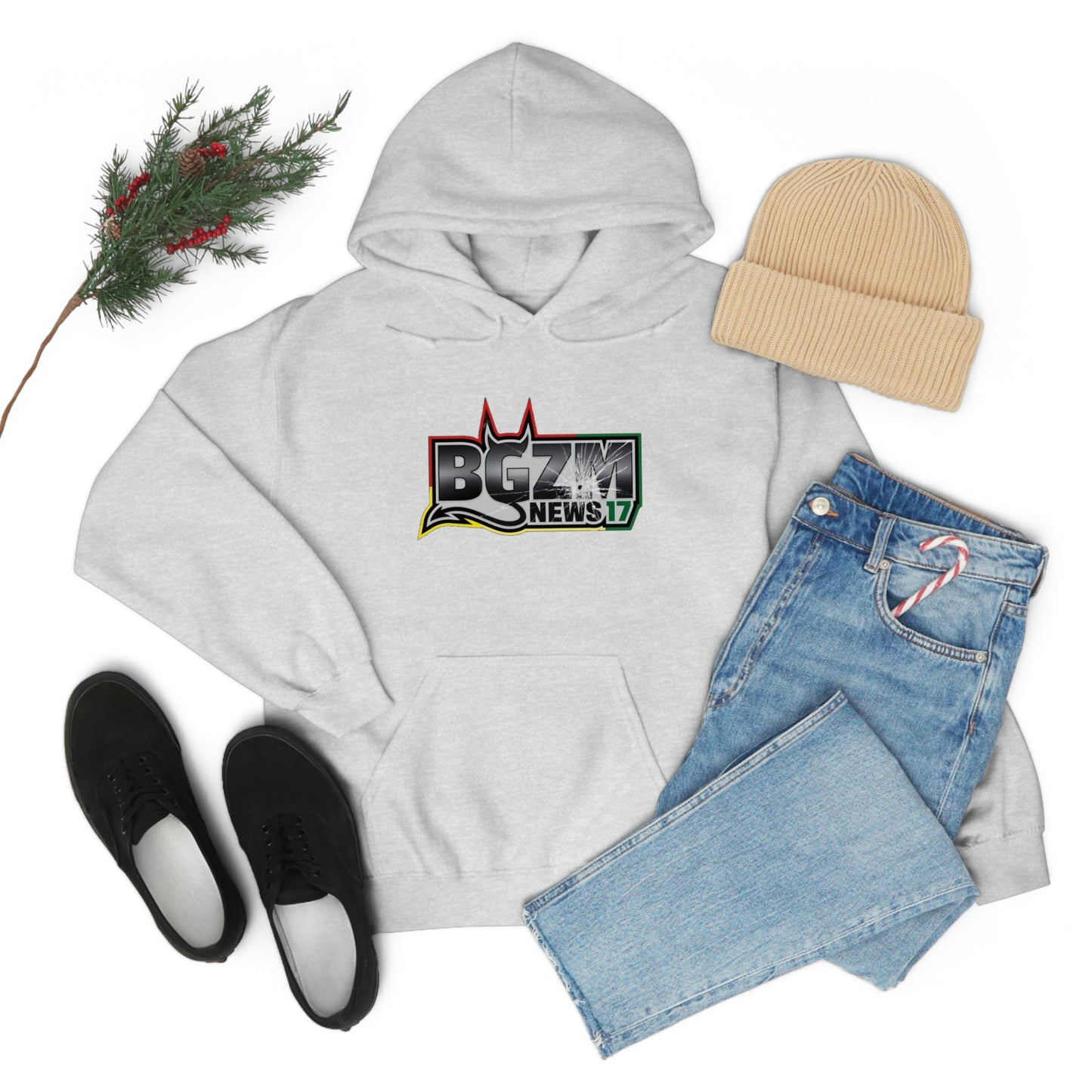 Unisex Heavy Blend™ BGZM NEWS 17 SHOT LOGO Hooded Sweatshirt