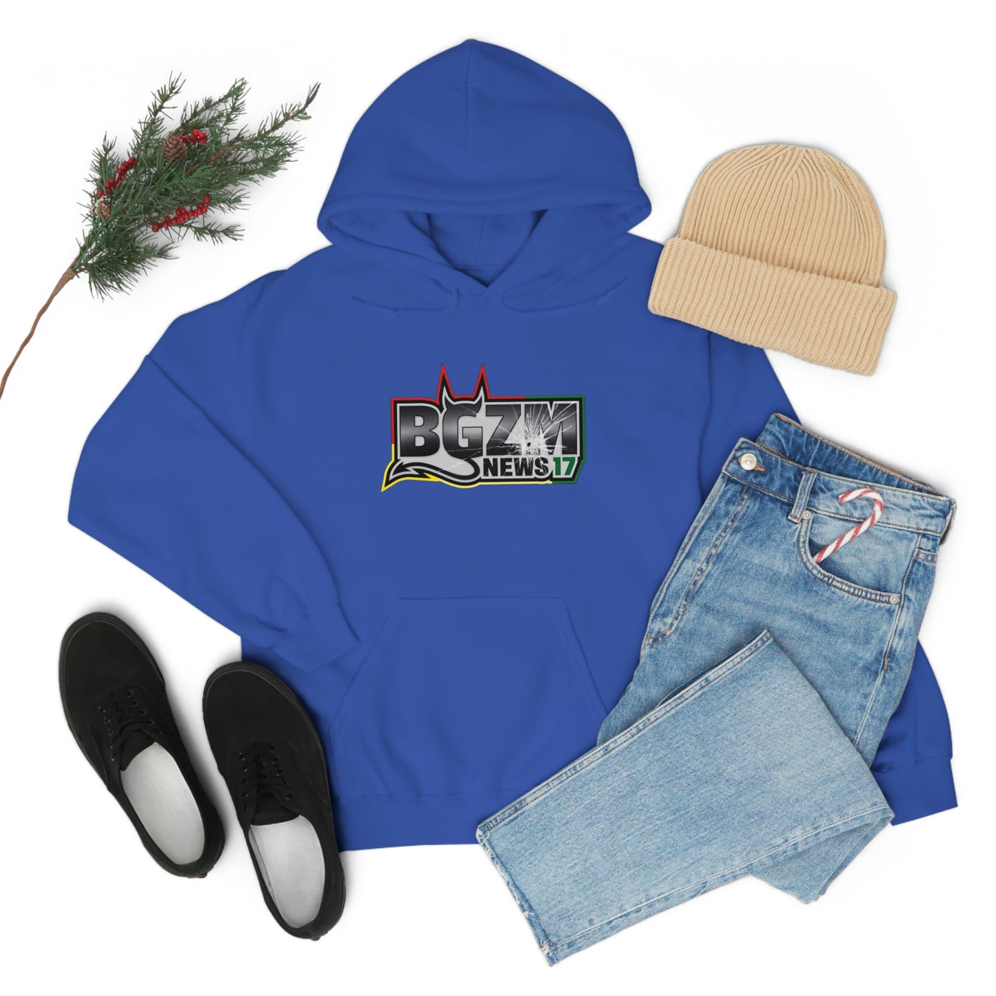 Unisex Heavy Blend™ BGZM NEWS 17 SHOT LOGO Hooded Sweatshirt