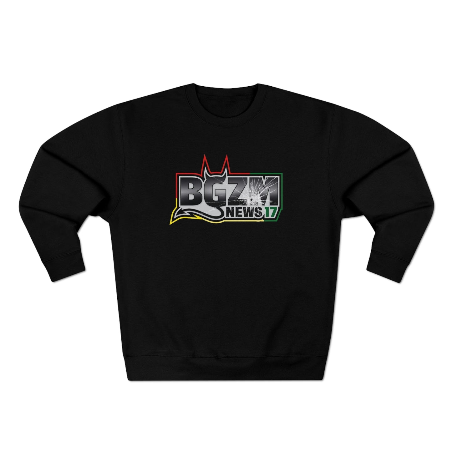 Unisex BGZM NEWS 17 SHOT LOGO Premium Crewneck Sweatshirt