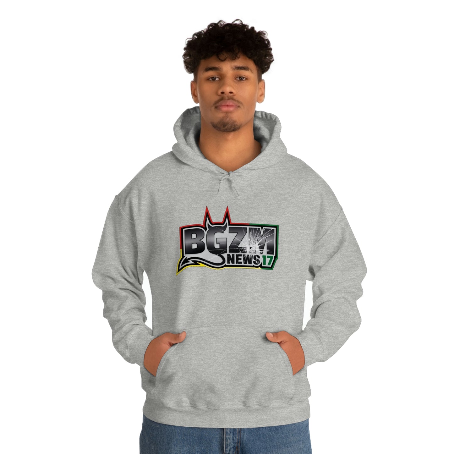 Unisex Heavy Blend™ BGZM NEWS 17 SHOT LOGO Hooded Sweatshirt