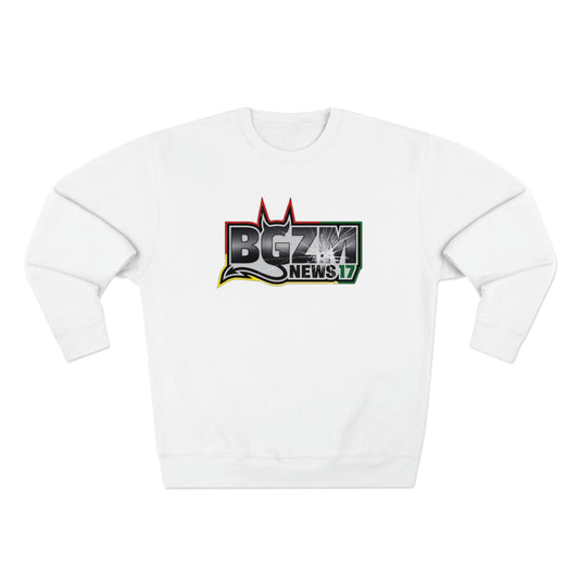 Unisex BGZM NEWS 17 SHOT LOGO Premium Crewneck Sweatshirt
