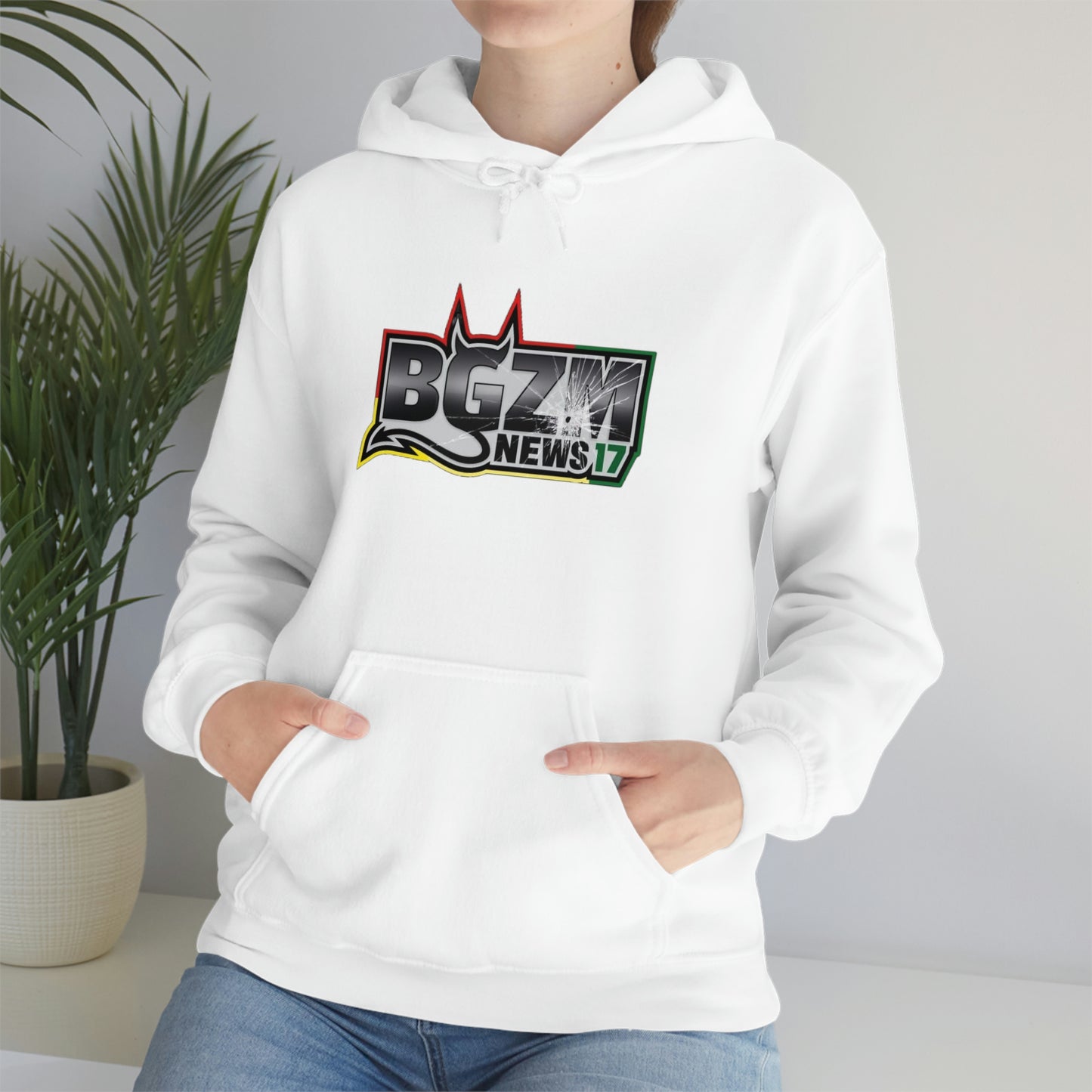 Unisex Heavy Blend™ BGZM NEWS 17 SHOT LOGO Hooded Sweatshirt