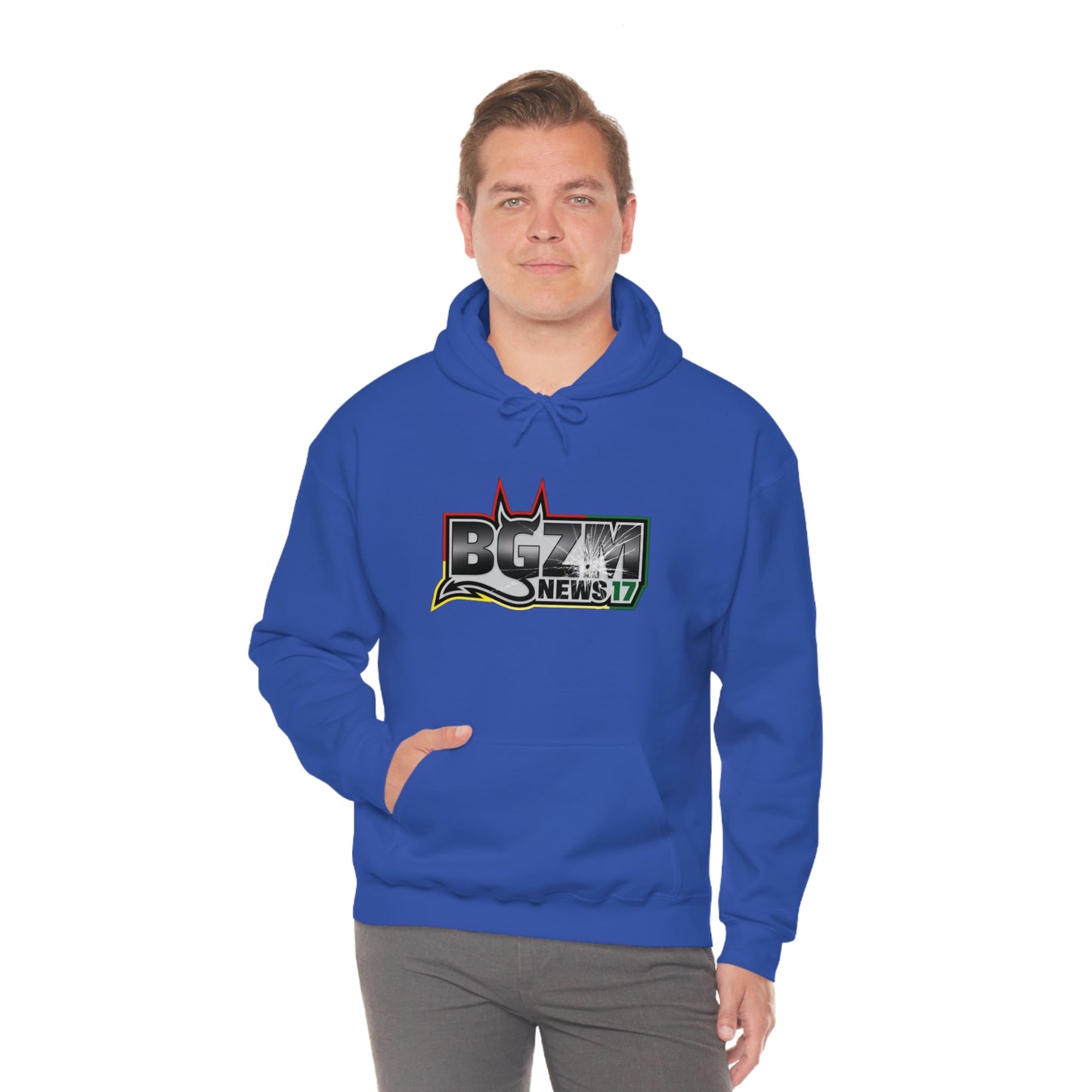 Unisex Heavy Blend™ BGZM NEWS 17 SHOT LOGO Hooded Sweatshirt