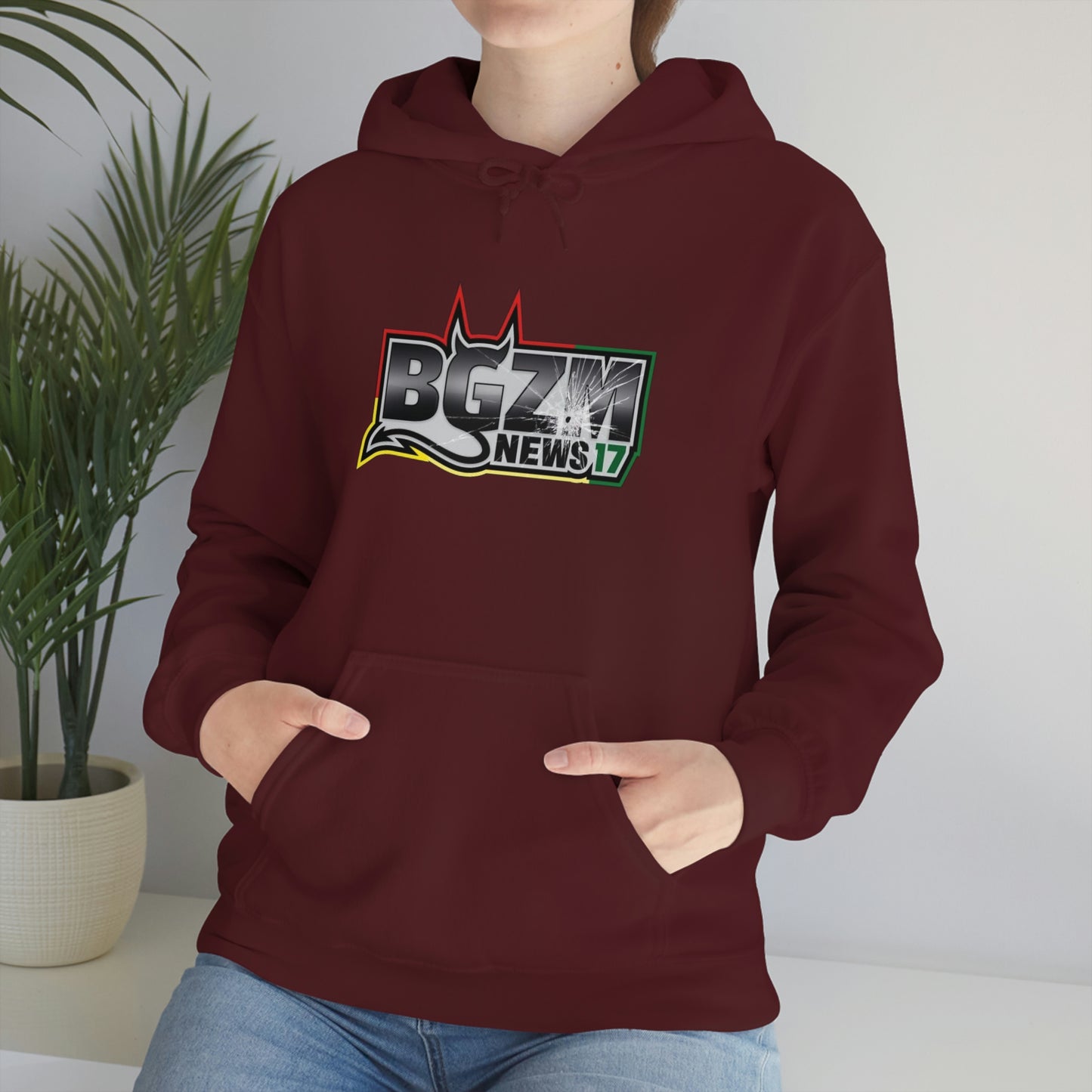 Unisex Heavy Blend™ BGZM NEWS 17 SHOT LOGO Hooded Sweatshirt