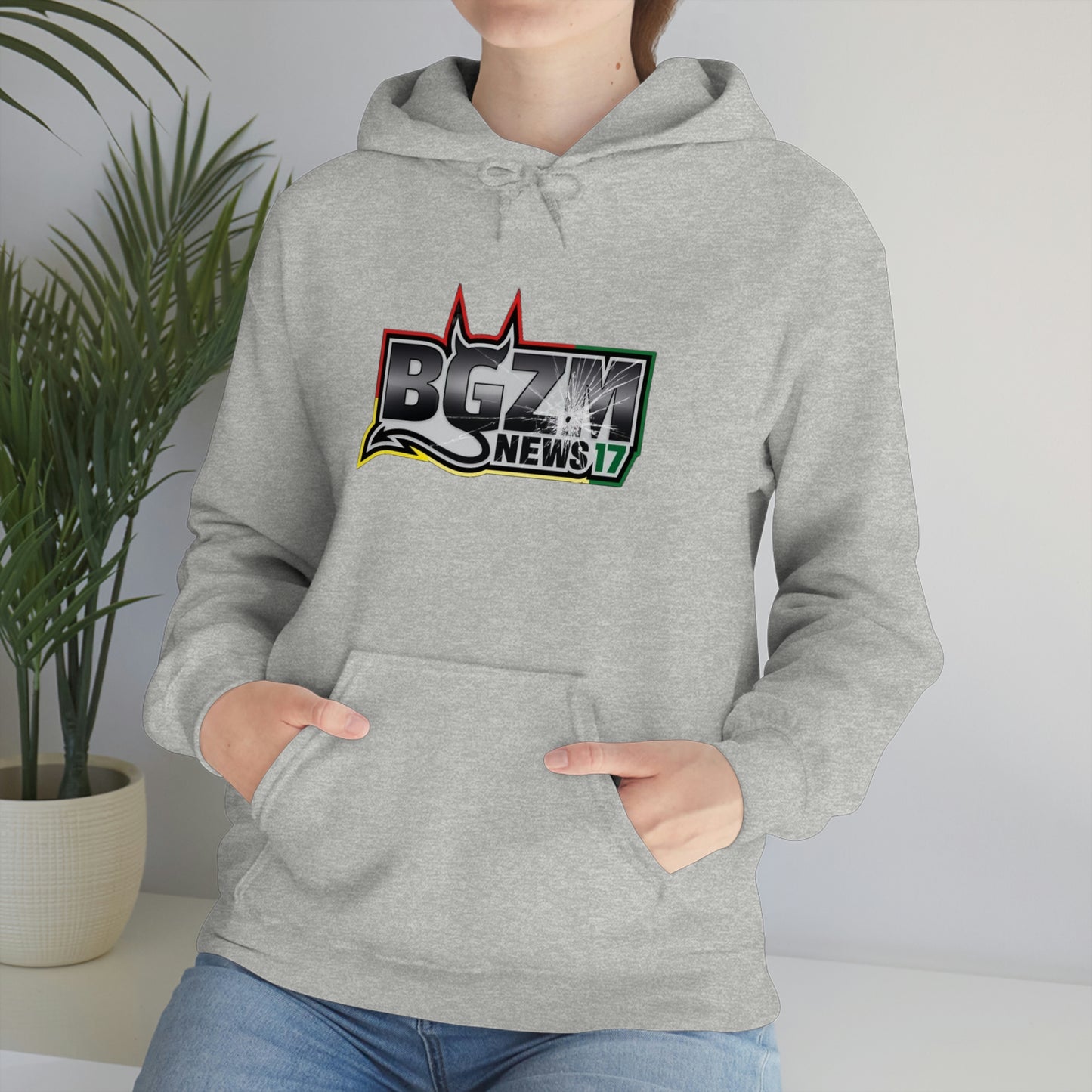 Unisex Heavy Blend™ BGZM NEWS 17 SHOT LOGO Hooded Sweatshirt