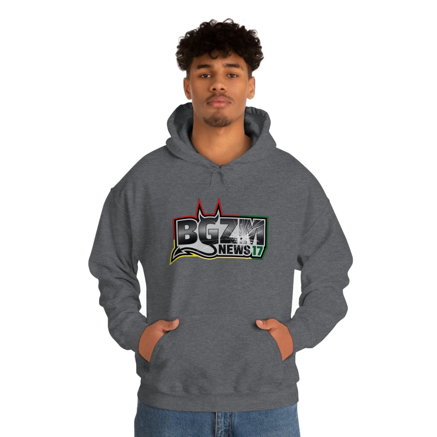Unisex Heavy Blend™ BGZM NEWS 17 SHOT LOGO Hooded Sweatshirt