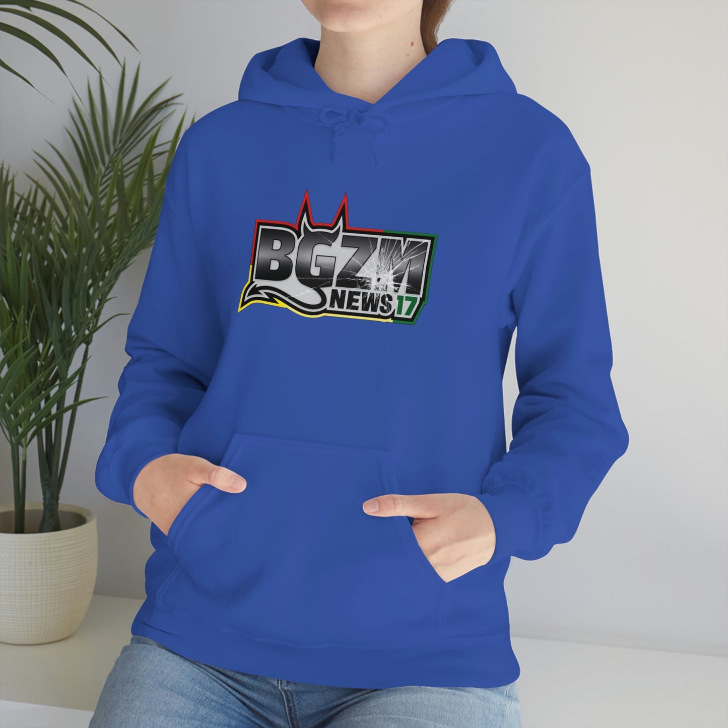 Unisex Heavy Blend™ BGZM NEWS 17 SHOT LOGO Hooded Sweatshirt