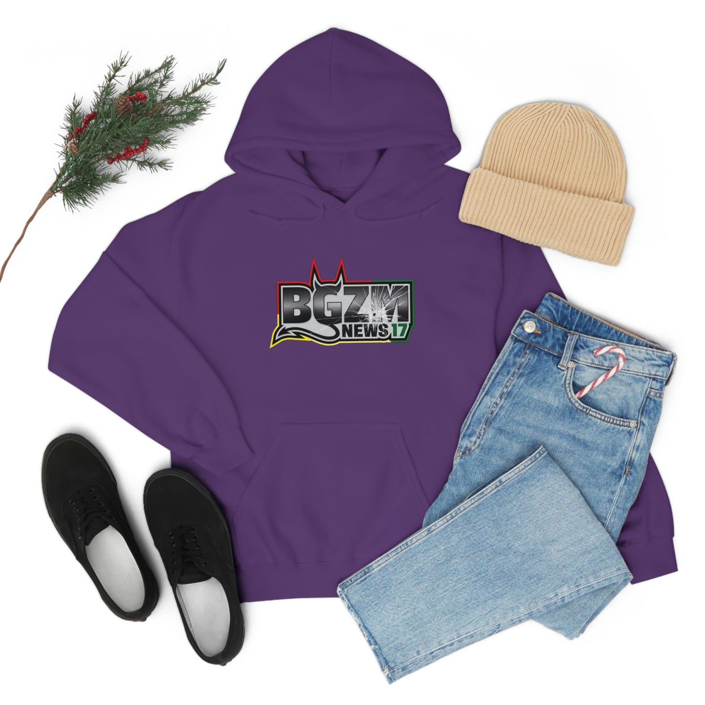 Unisex Heavy Blend™ BGZM NEWS 17 SHOT LOGO Hooded Sweatshirt