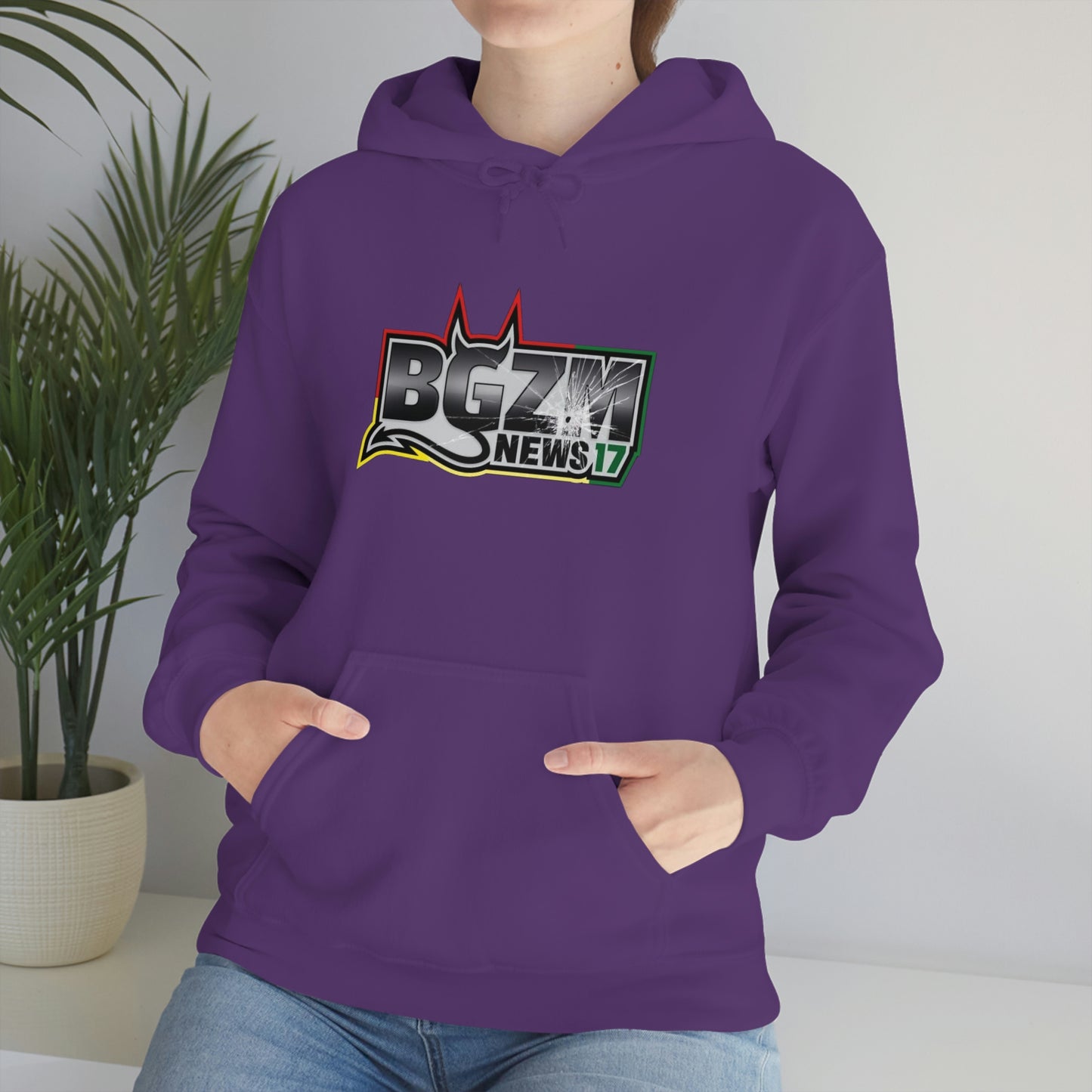 Unisex Heavy Blend™ BGZM NEWS 17 SHOT LOGO Hooded Sweatshirt