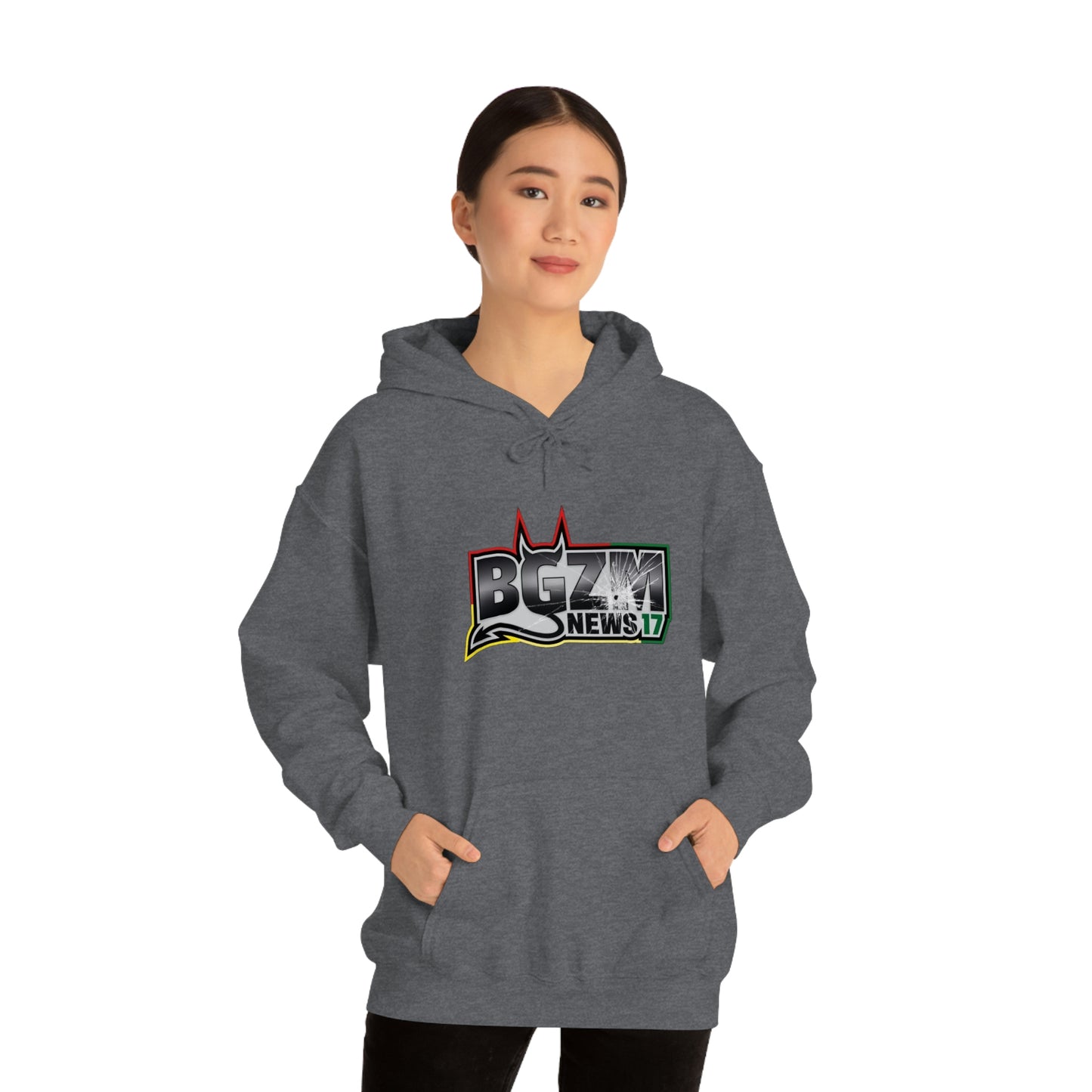 Unisex Heavy Blend™ BGZM NEWS 17 SHOT LOGO Hooded Sweatshirt
