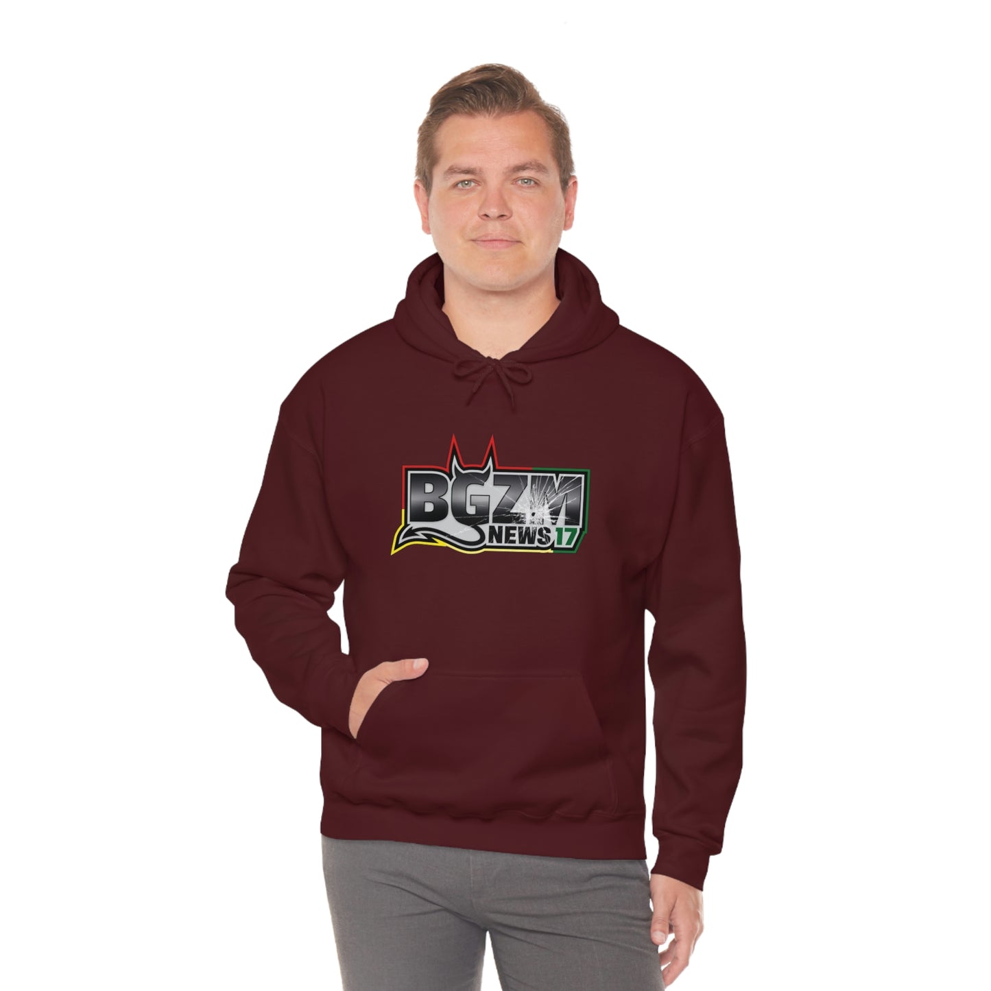 Unisex Heavy Blend™ BGZM NEWS 17 SHOT LOGO Hooded Sweatshirt