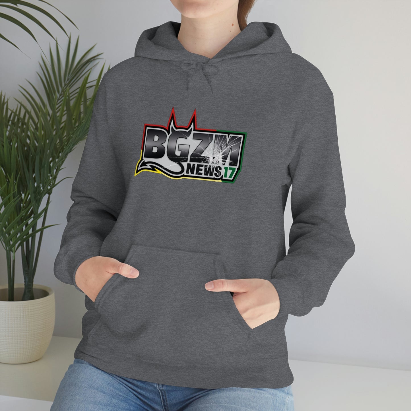 Unisex Heavy Blend™ BGZM NEWS 17 SHOT LOGO Hooded Sweatshirt