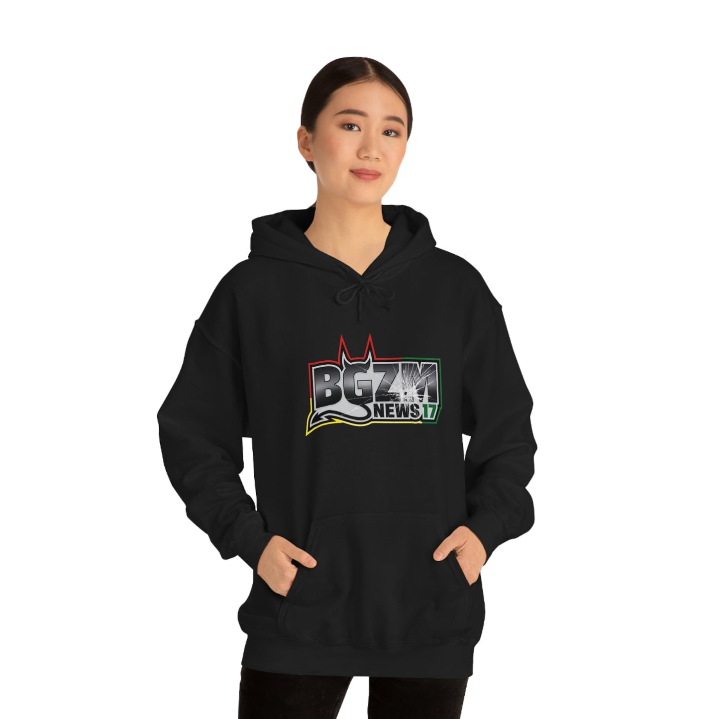 Unisex Heavy Blend™ BGZM NEWS 17 SHOT LOGO Hooded Sweatshirt