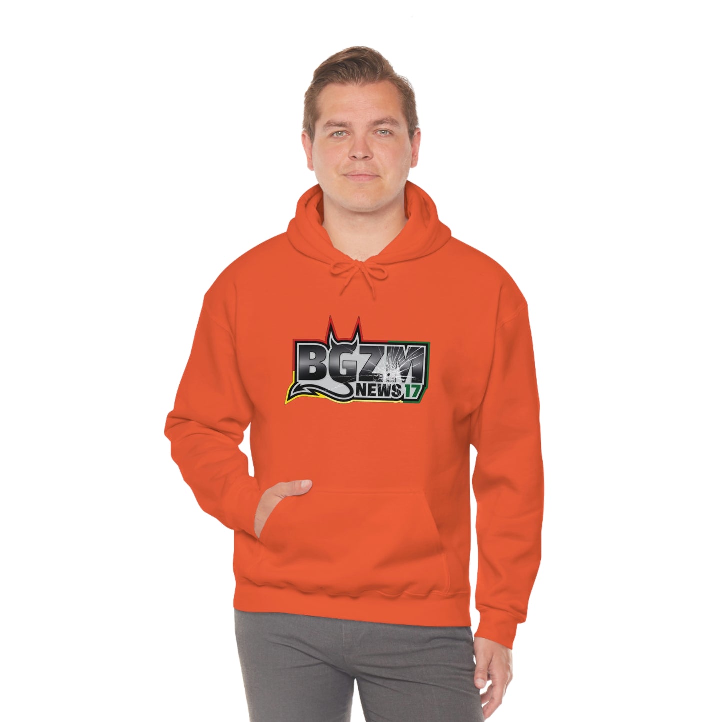 Unisex Heavy Blend™ BGZM NEWS 17 SHOT LOGO Hooded Sweatshirt