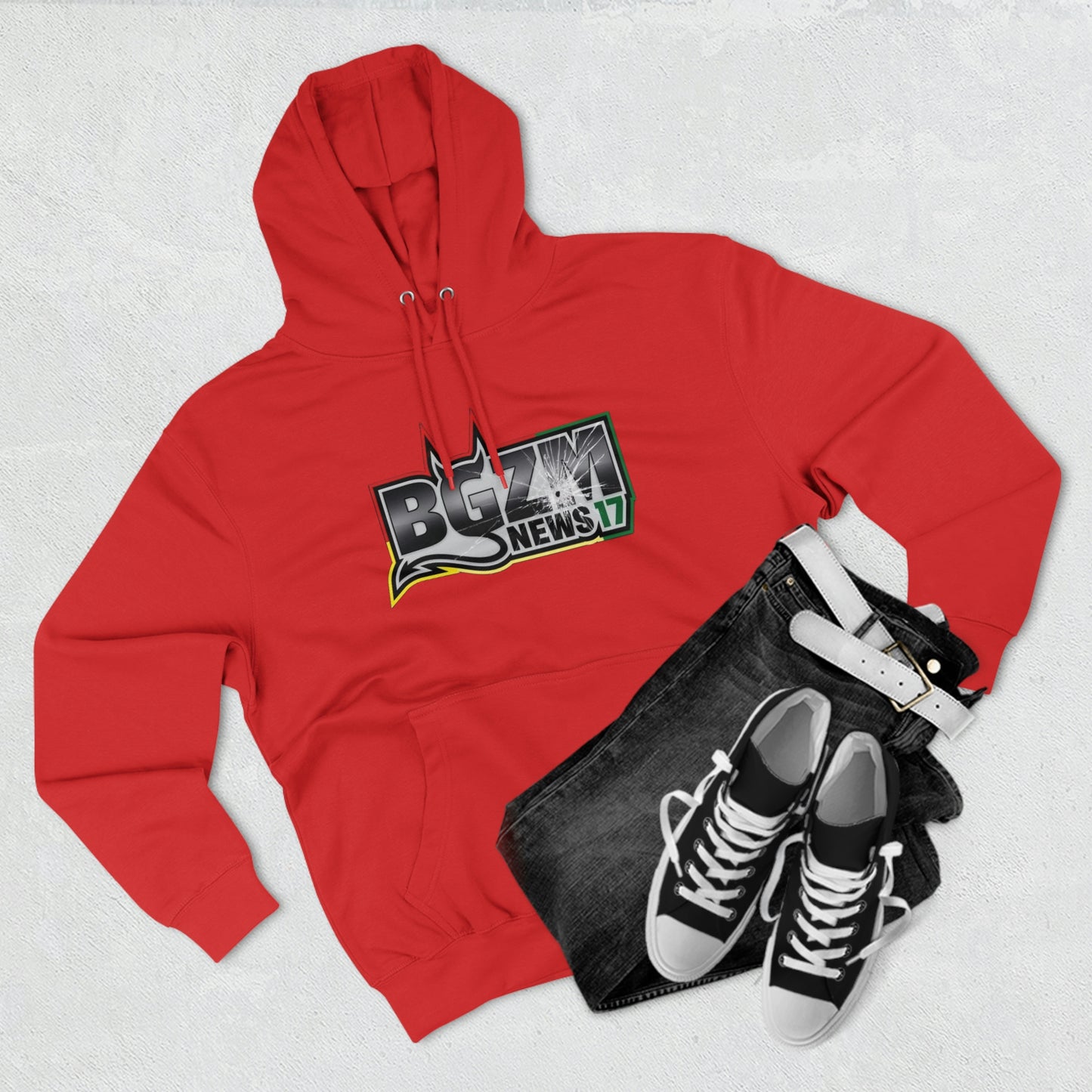 Unisex Premium BGZM NEWS 17 Pullover Hoodie