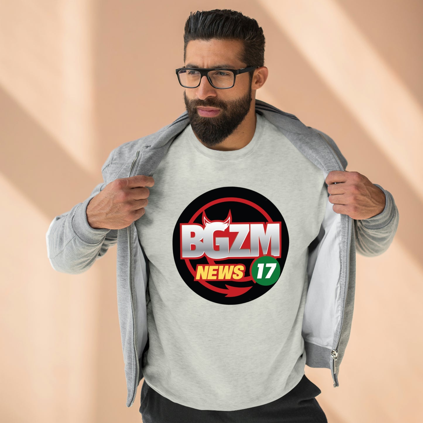 Unisex BGZM NEWS 17 Premium Crewneck Sweatshirt