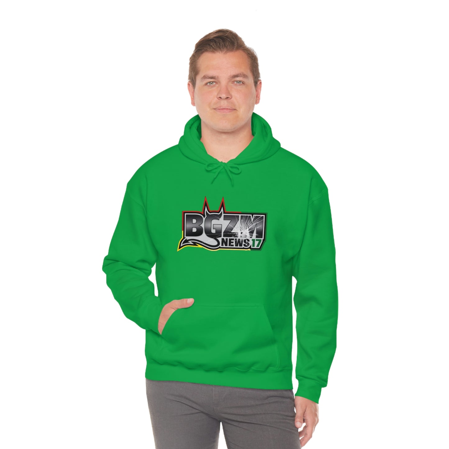 Unisex Heavy Blend™ BGZM NEWS 17 SHOT LOGO Hooded Sweatshirt