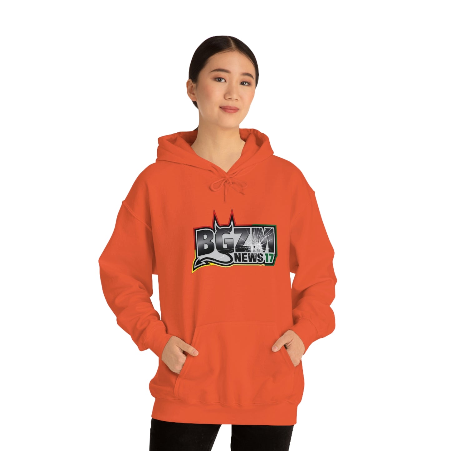 Unisex Heavy Blend™ BGZM NEWS 17 SHOT LOGO Hooded Sweatshirt