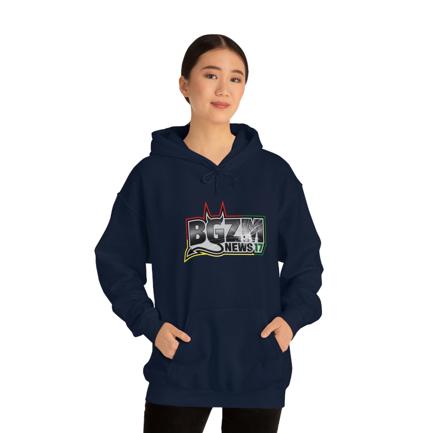 Unisex Heavy Blend™ BGZM NEWS 17 SHOT LOGO Hooded Sweatshirt