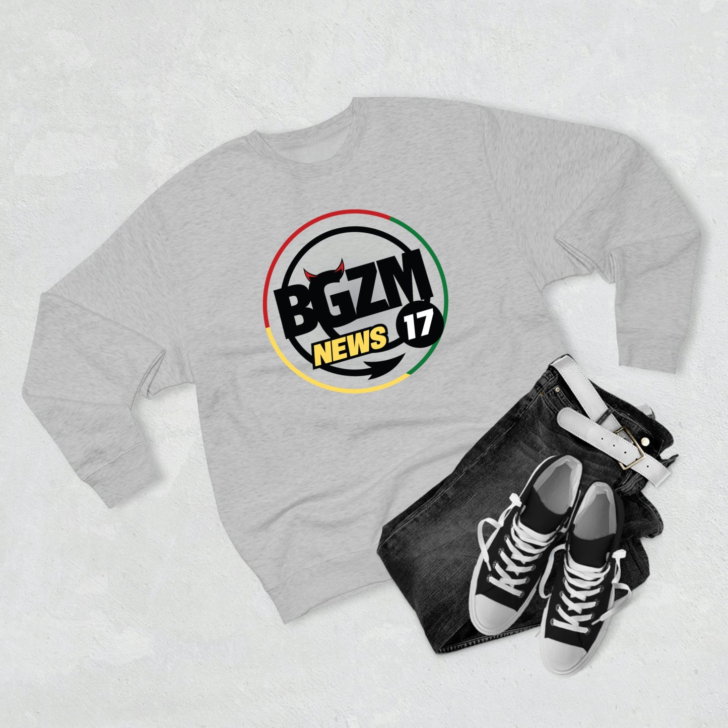 Unisex BGZM NEWS 17 Premium Crewneck Sweatshirt