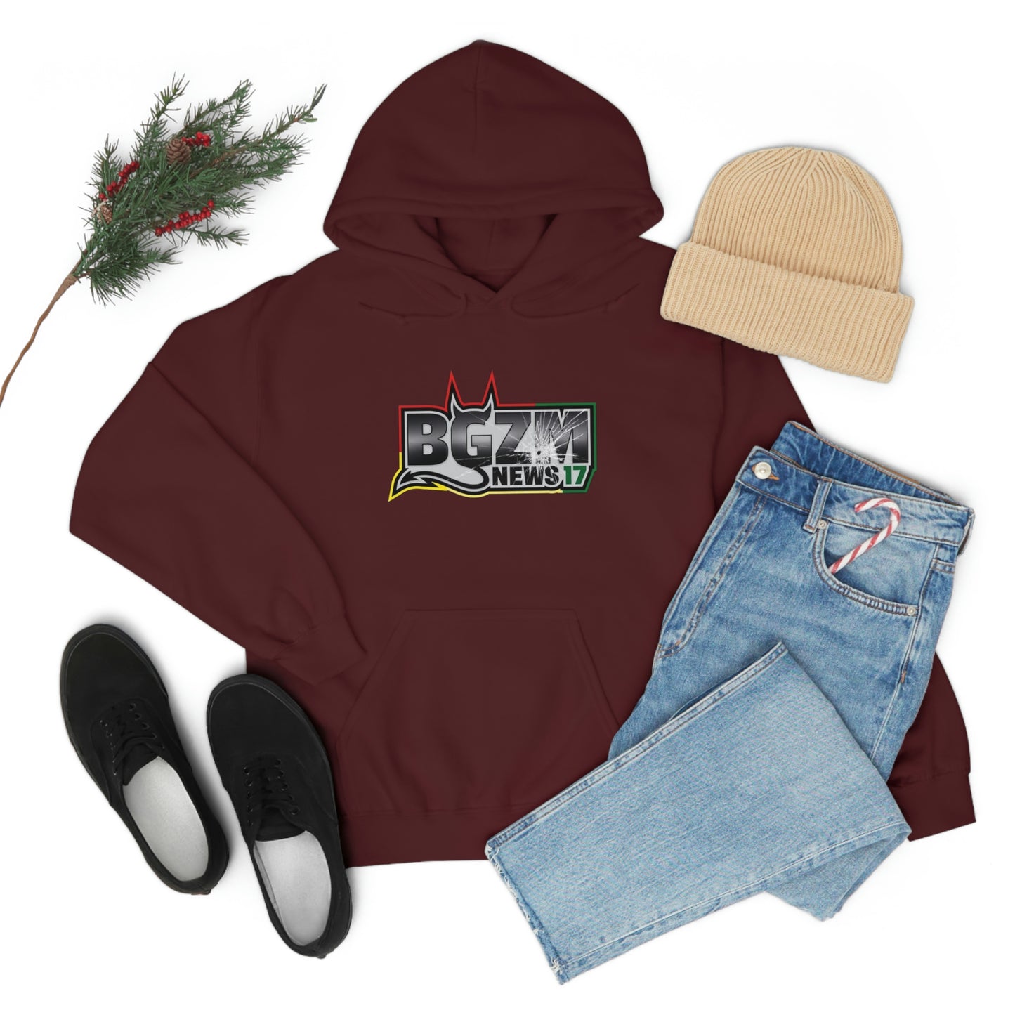 Unisex Heavy Blend™ BGZM NEWS 17 SHOT LOGO Hooded Sweatshirt