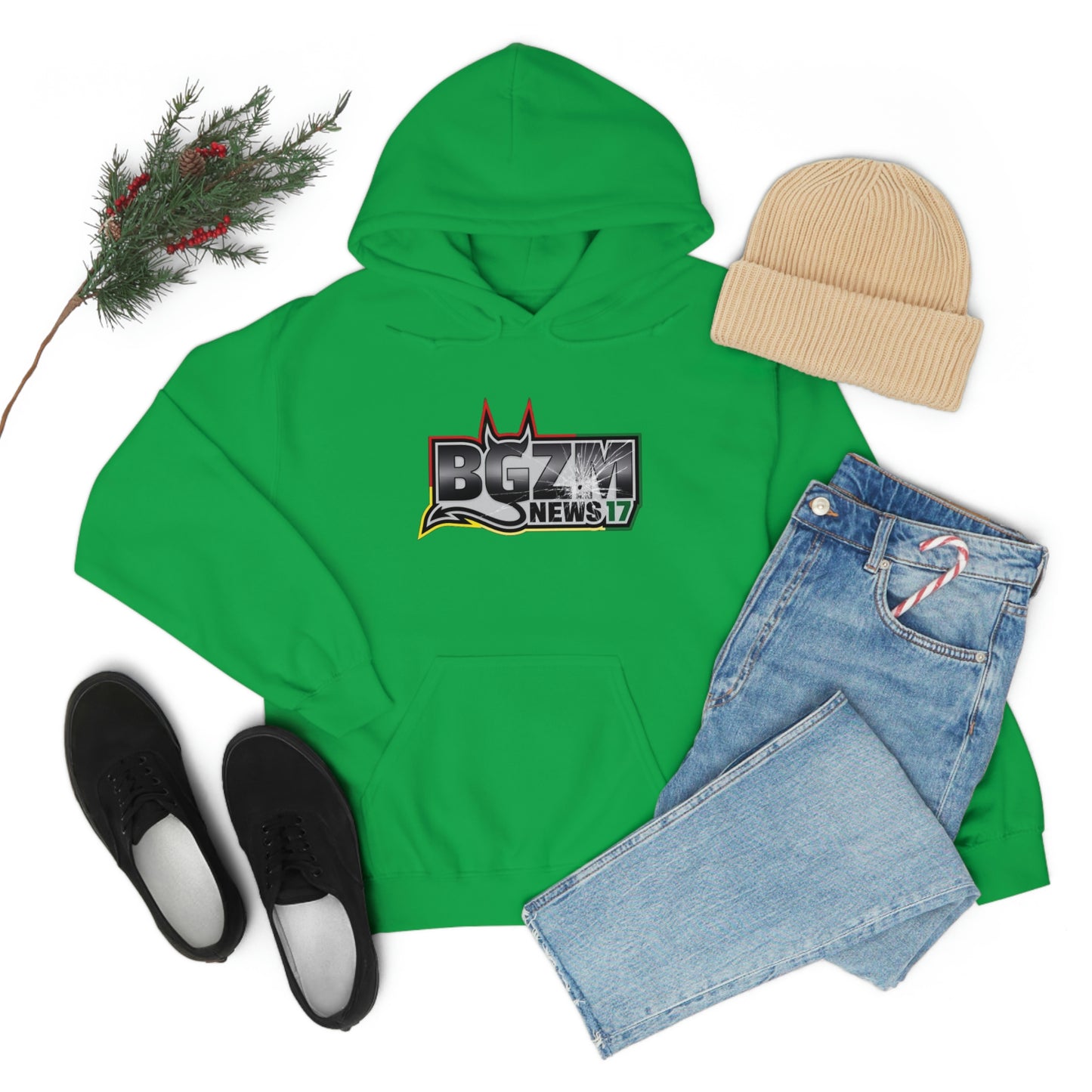 Unisex Heavy Blend™ BGZM NEWS 17 SHOT LOGO Hooded Sweatshirt