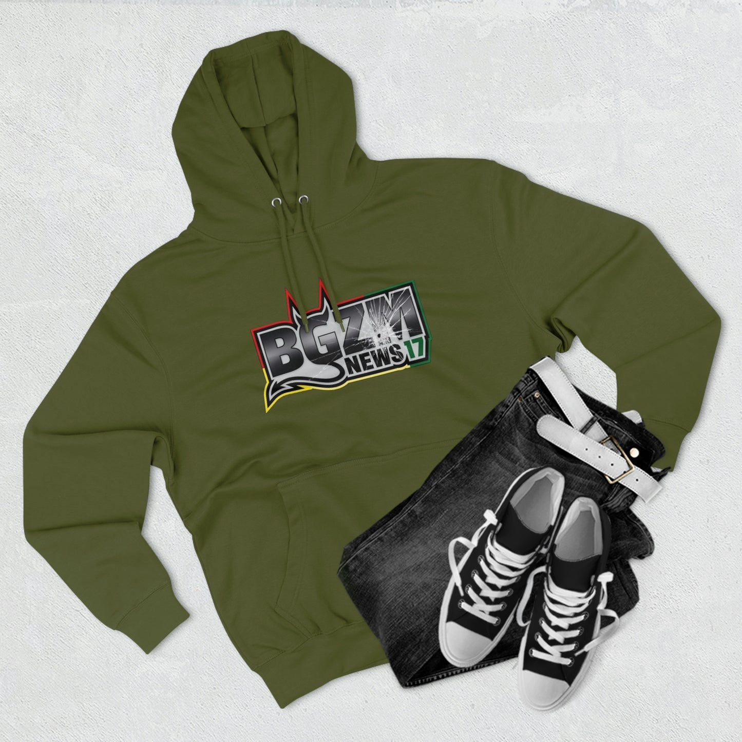 Unisex Premium BGZM NEWS 17 Pullover Hoodie