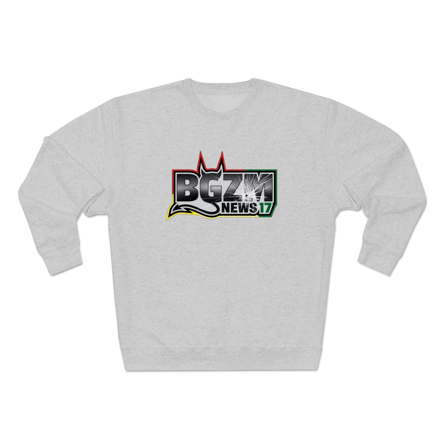 Unisex BGZM NEWS 17 SHOT LOGO Premium Crewneck Sweatshirt