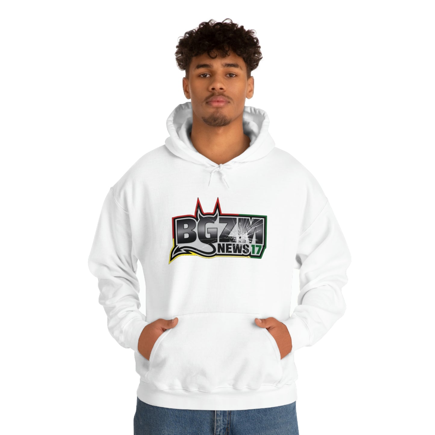 Unisex Heavy Blend™ BGZM NEWS 17 SHOT LOGO Hooded Sweatshirt
