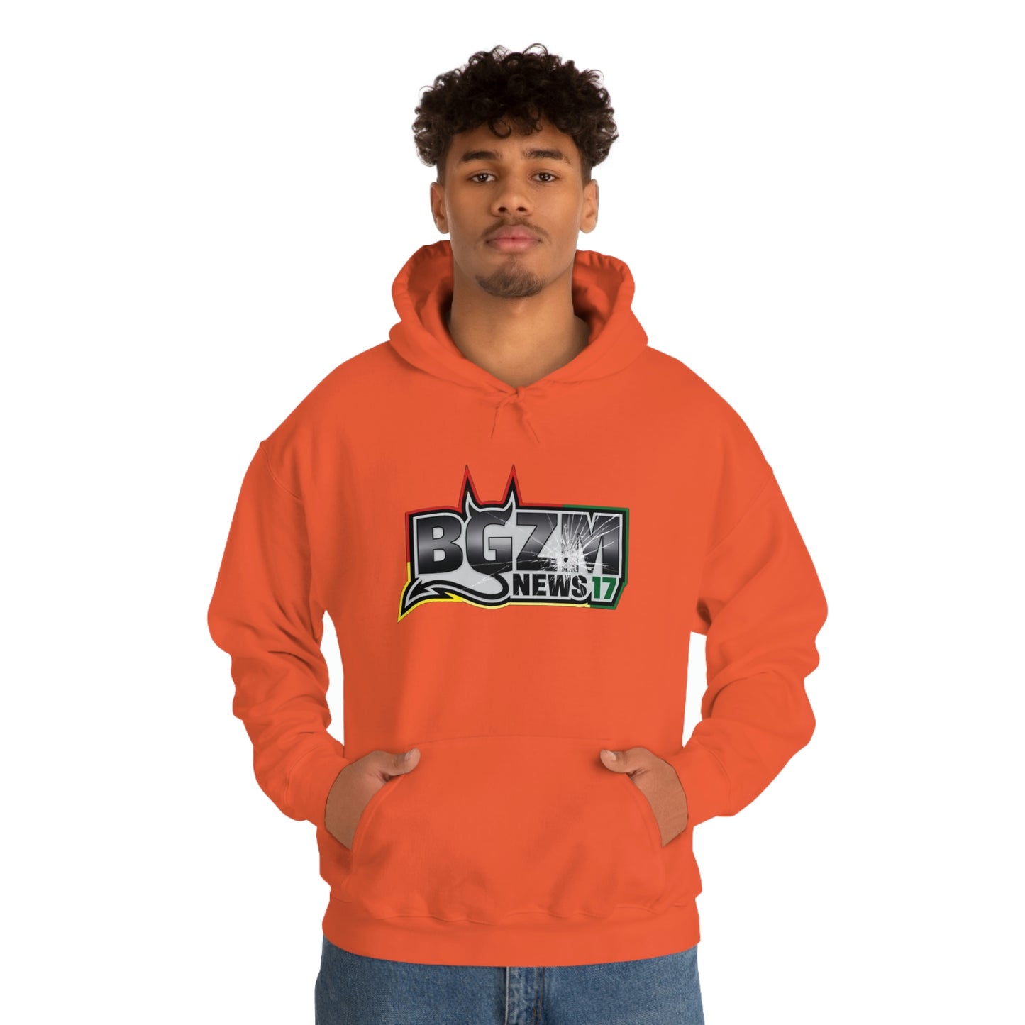 Unisex Heavy Blend™ BGZM NEWS 17 SHOT LOGO Hooded Sweatshirt