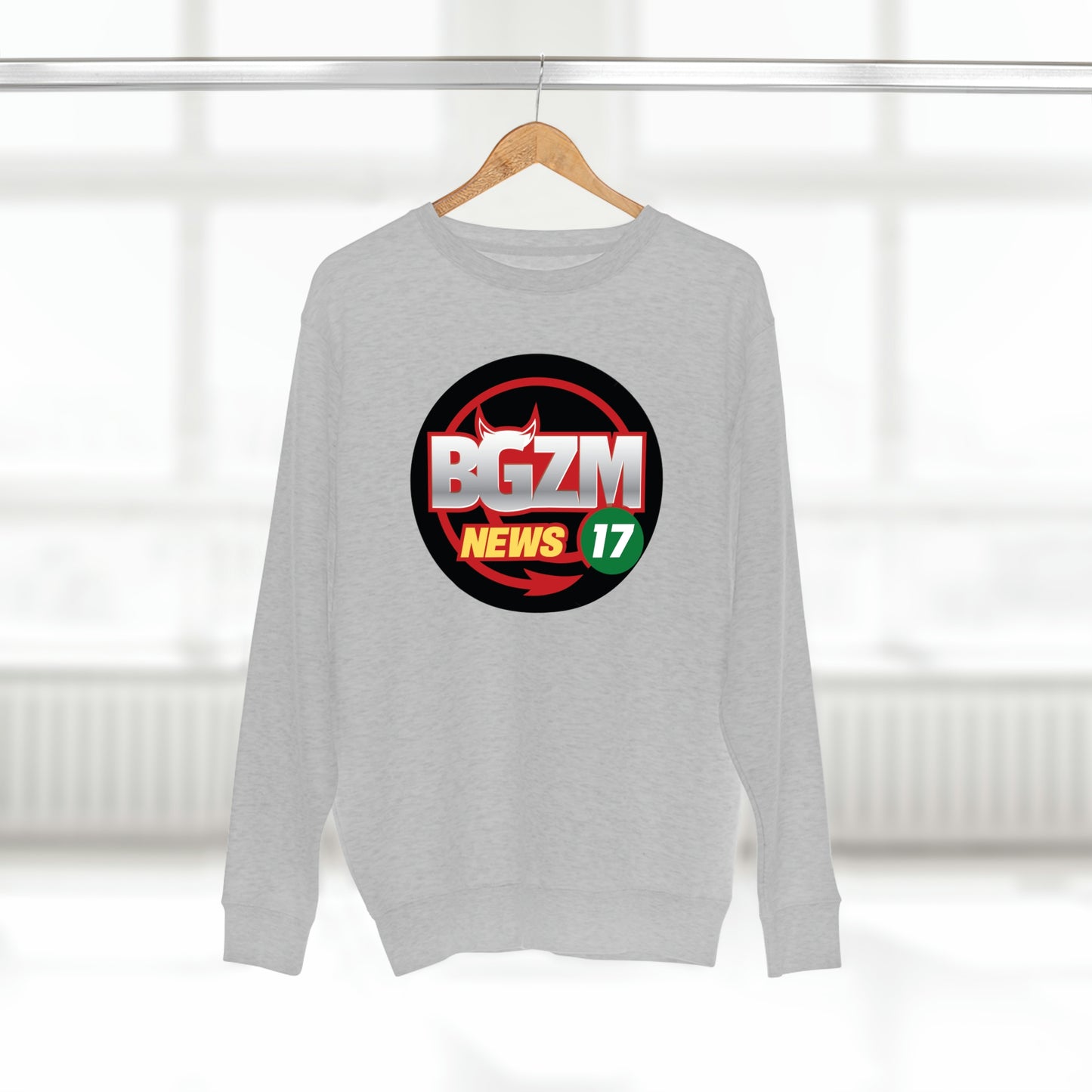 Unisex BGZM NEWS 17 Premium Crewneck Sweatshirt
