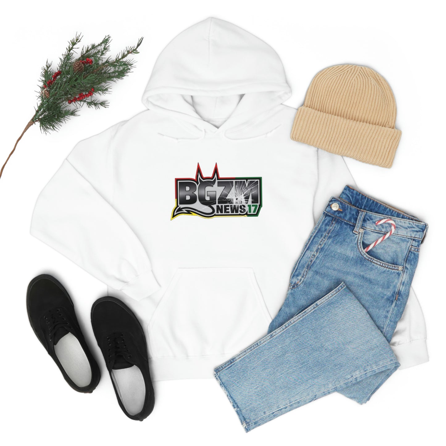 Unisex Heavy Blend™ BGZM NEWS 17 SHOT LOGO Hooded Sweatshirt