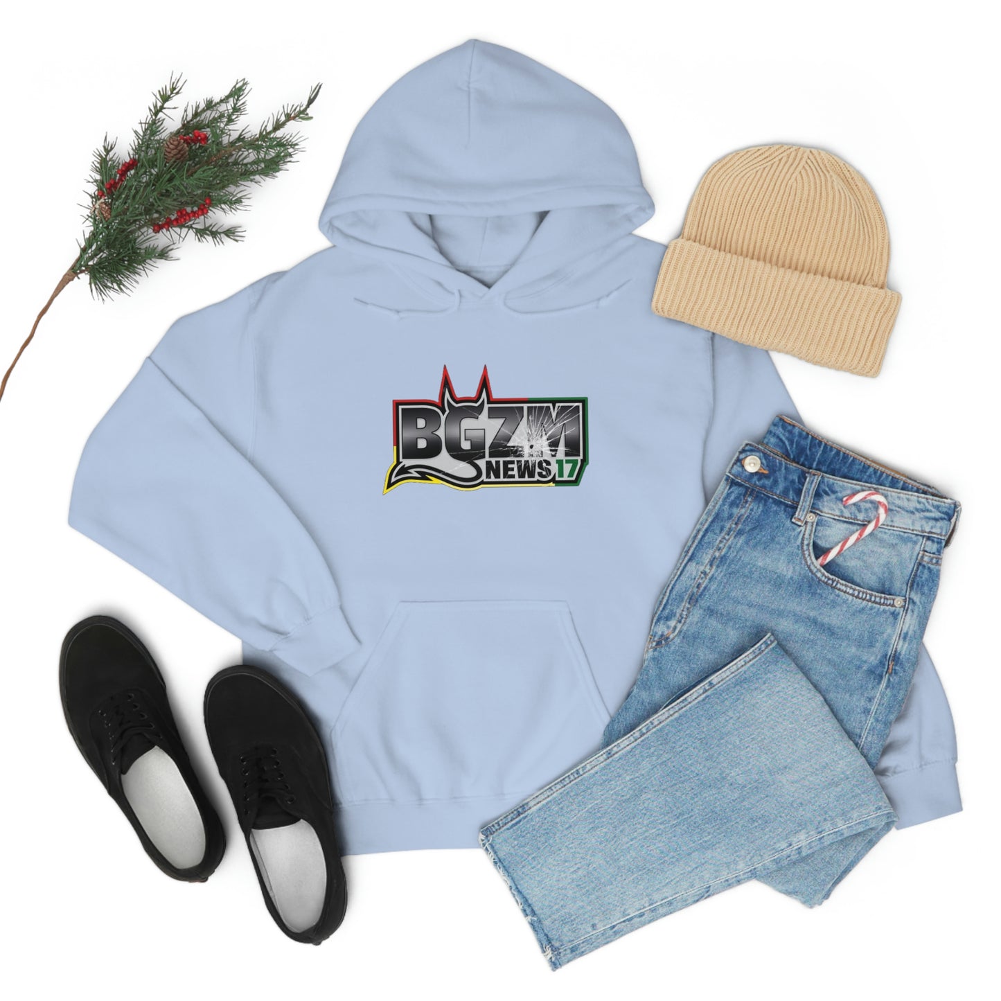 Unisex Heavy Blend™ BGZM NEWS 17 SHOT LOGO Hooded Sweatshirt