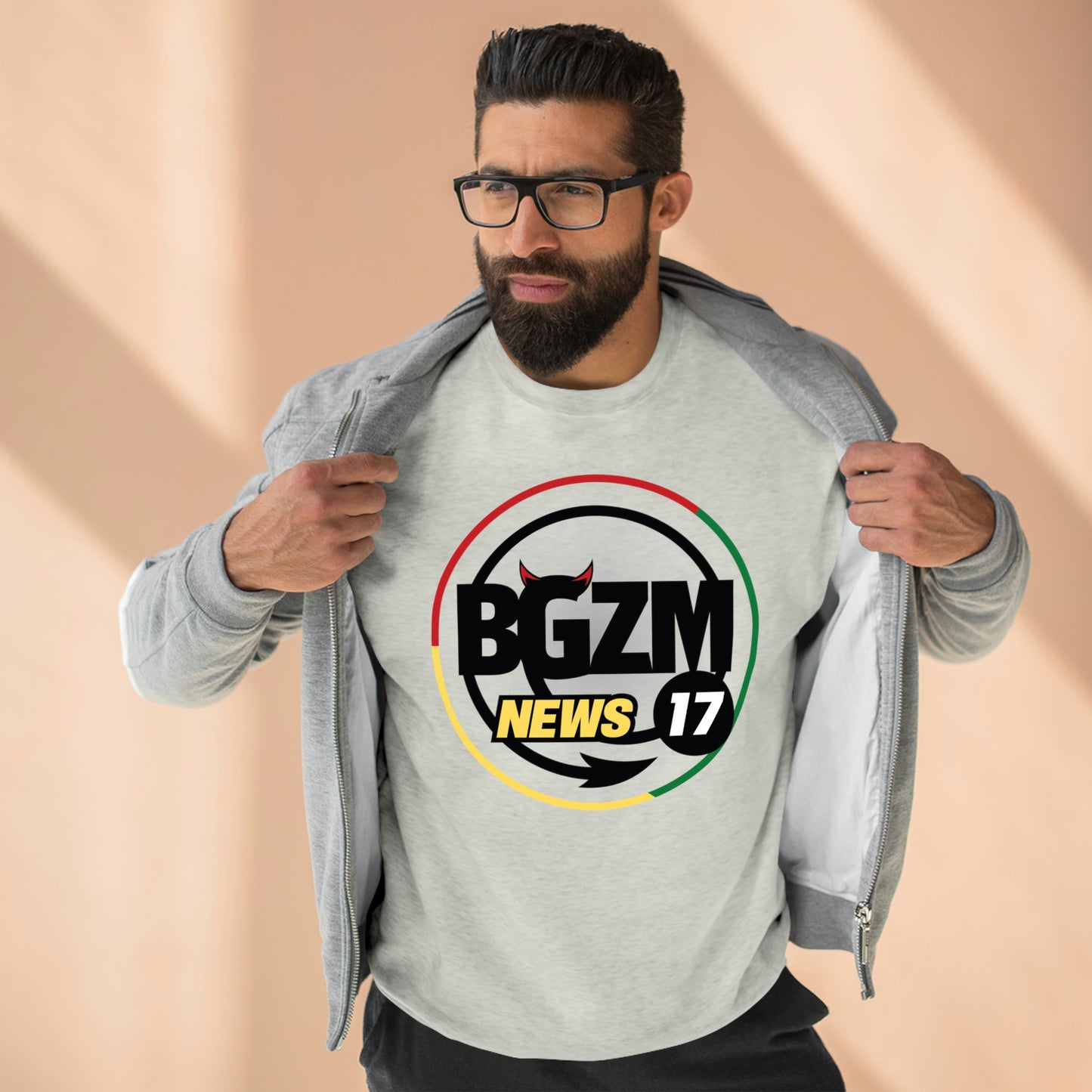 Unisex BGZM NEWS 17 Premium Crewneck Sweatshirt
